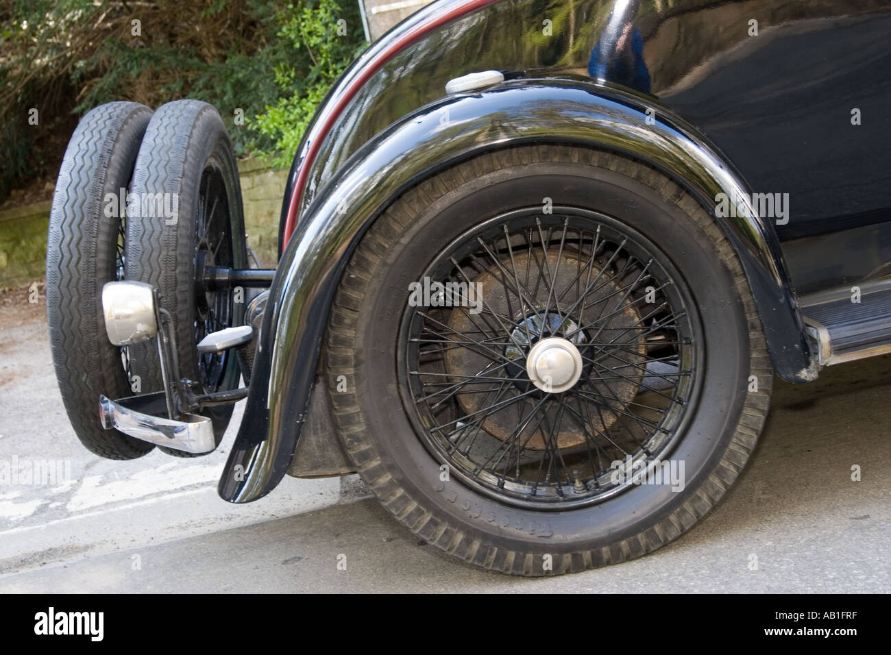 Klassische Vintage veteran Bugatti Auto hinten detail Stockfoto