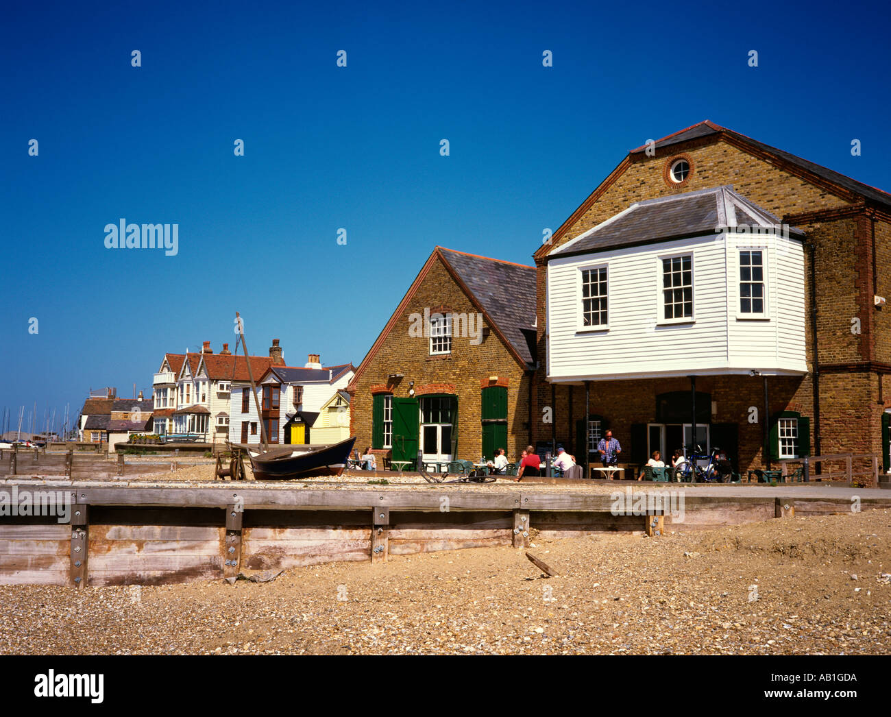 Kent Whitstable Strand und Oyster Restaurant Stockfoto