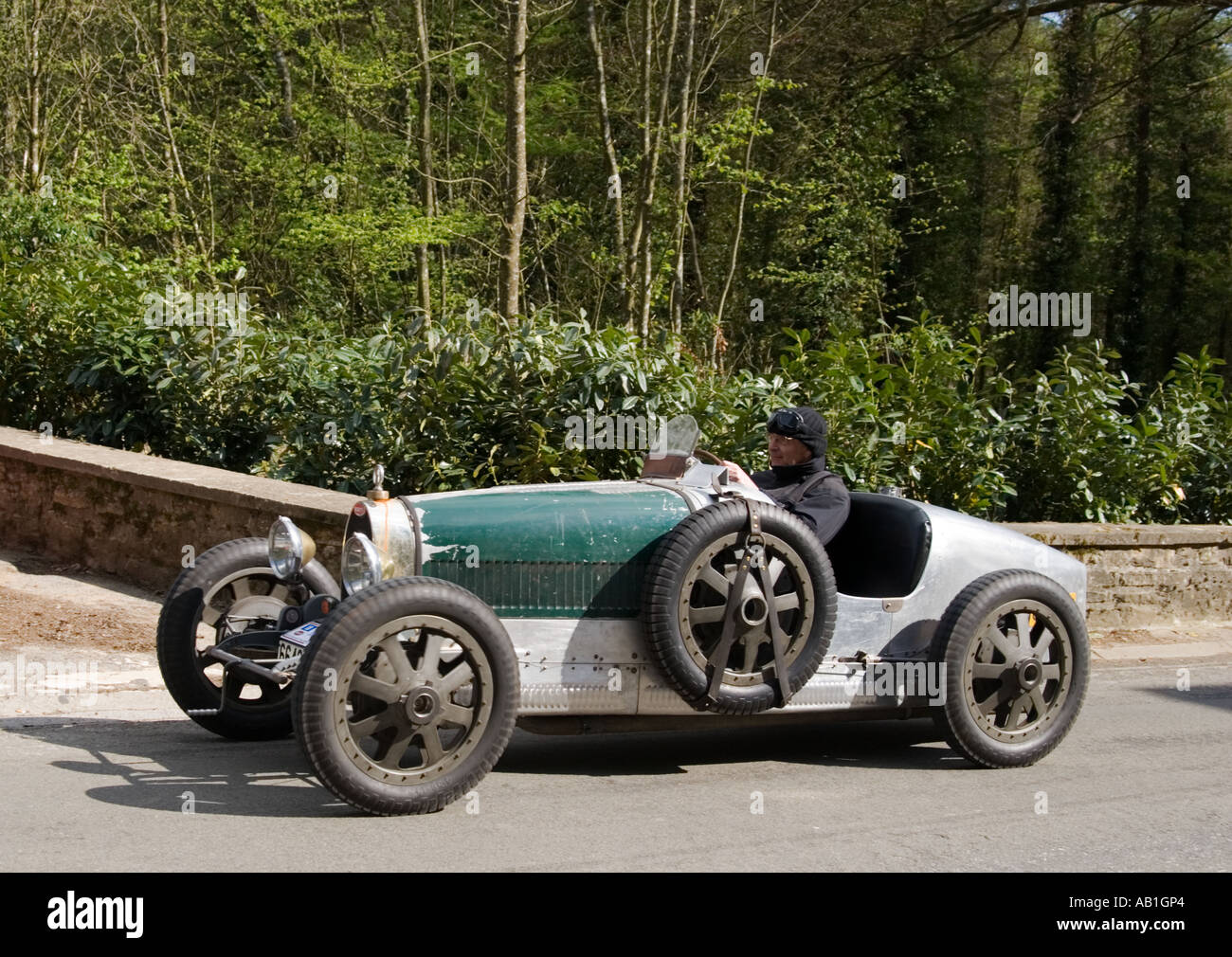 Klassische Vintage veteran Bugatti Auto Stockfoto