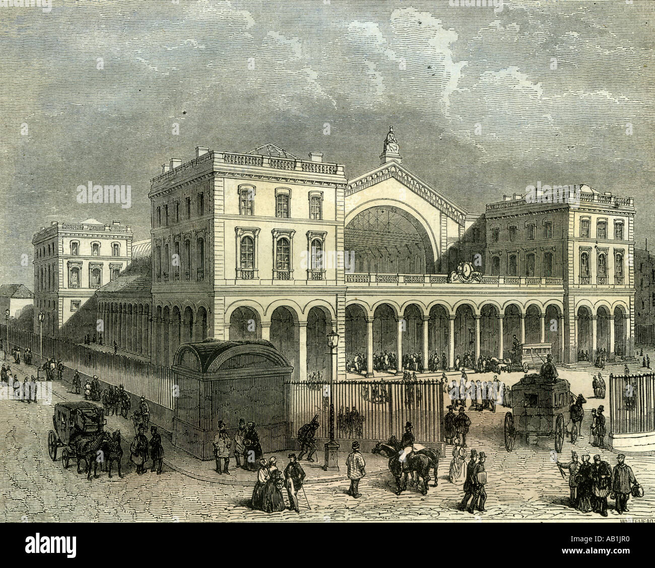Paris-Bahn 1851 Frankreich Stockfoto