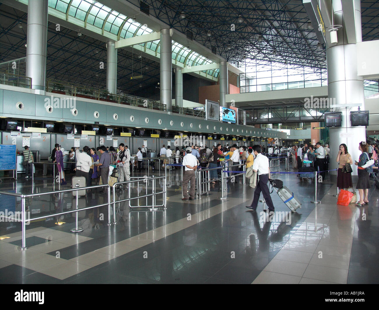 Noi Bai Internationaler Flughafen Abflughalle Hanoi Vietnam Stockfoto