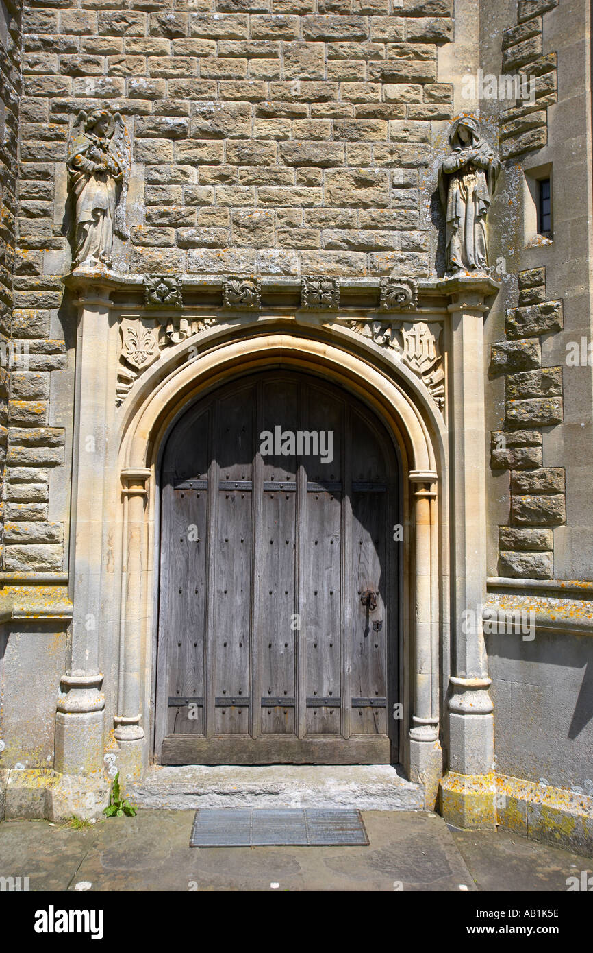 "Christ Church Shaw" Tür in der Diözese von Salisbury, England, Vereinigtes Königreich Stockfoto