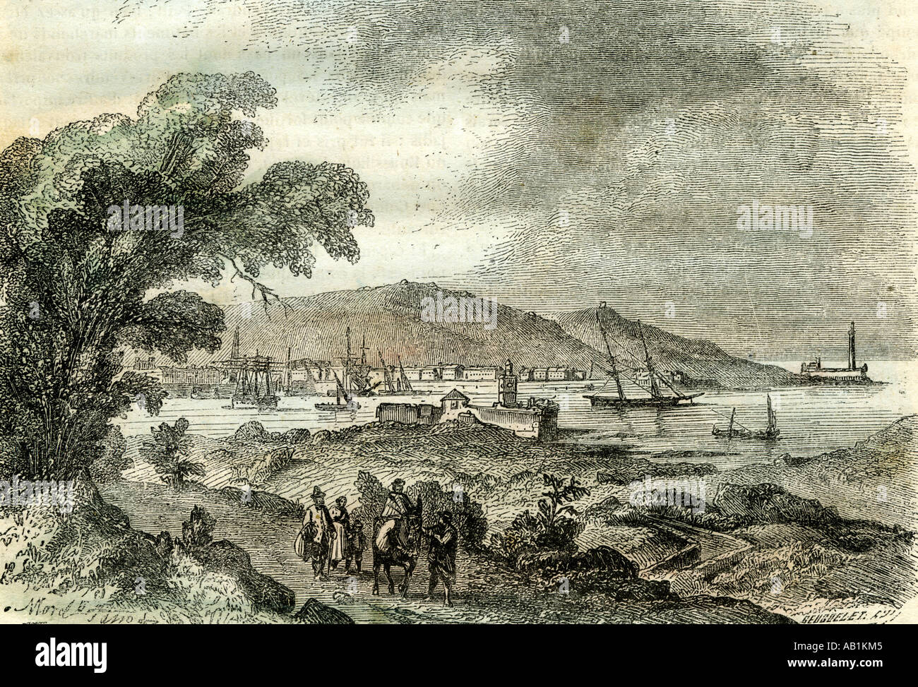 Port-Vendres 1848-Frankreich Stockfoto