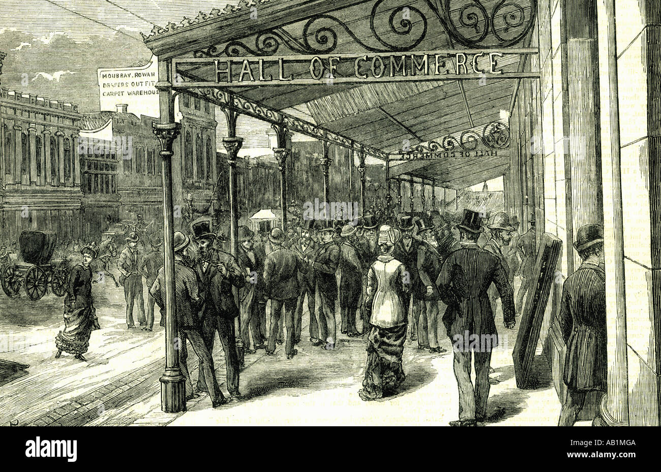 Melbourne Australien 1880 Stockfoto