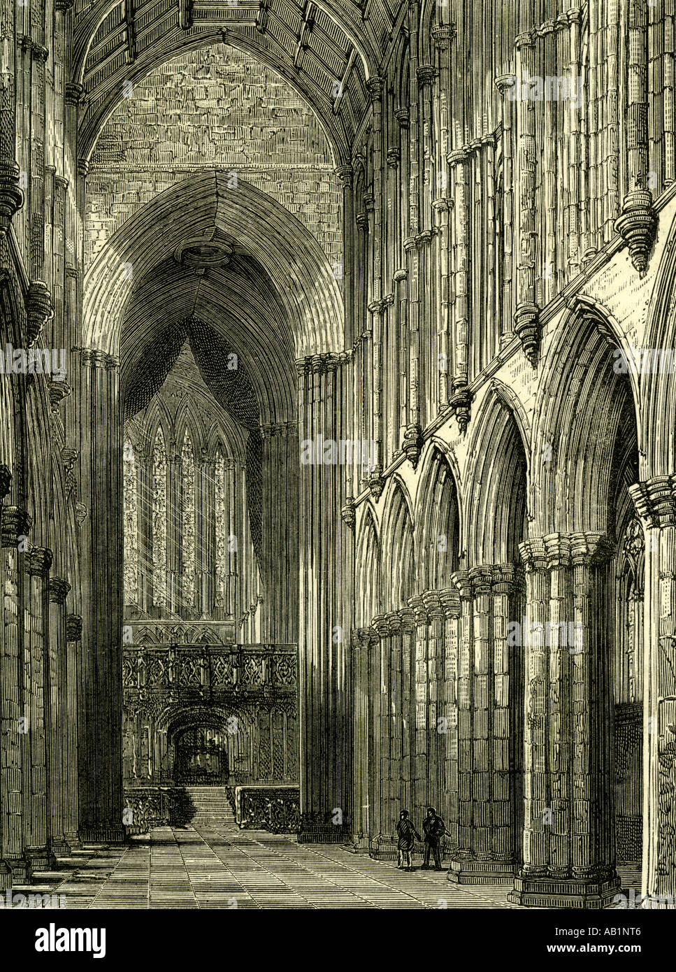 Glasgow Cathedral 1880 U K Stockfoto