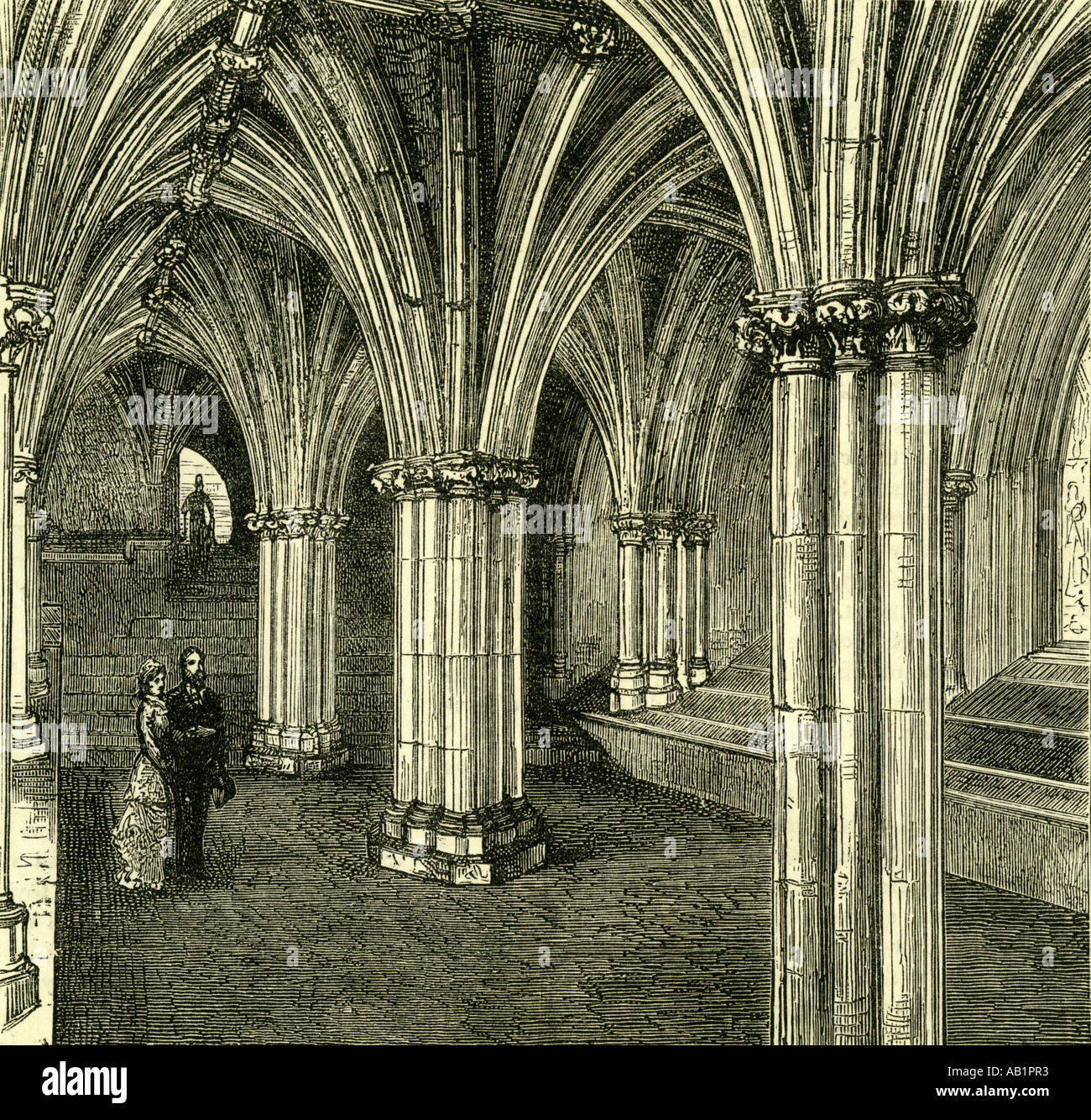 Glasgow Cathedral 1880 die Krypta UK Stockfoto
