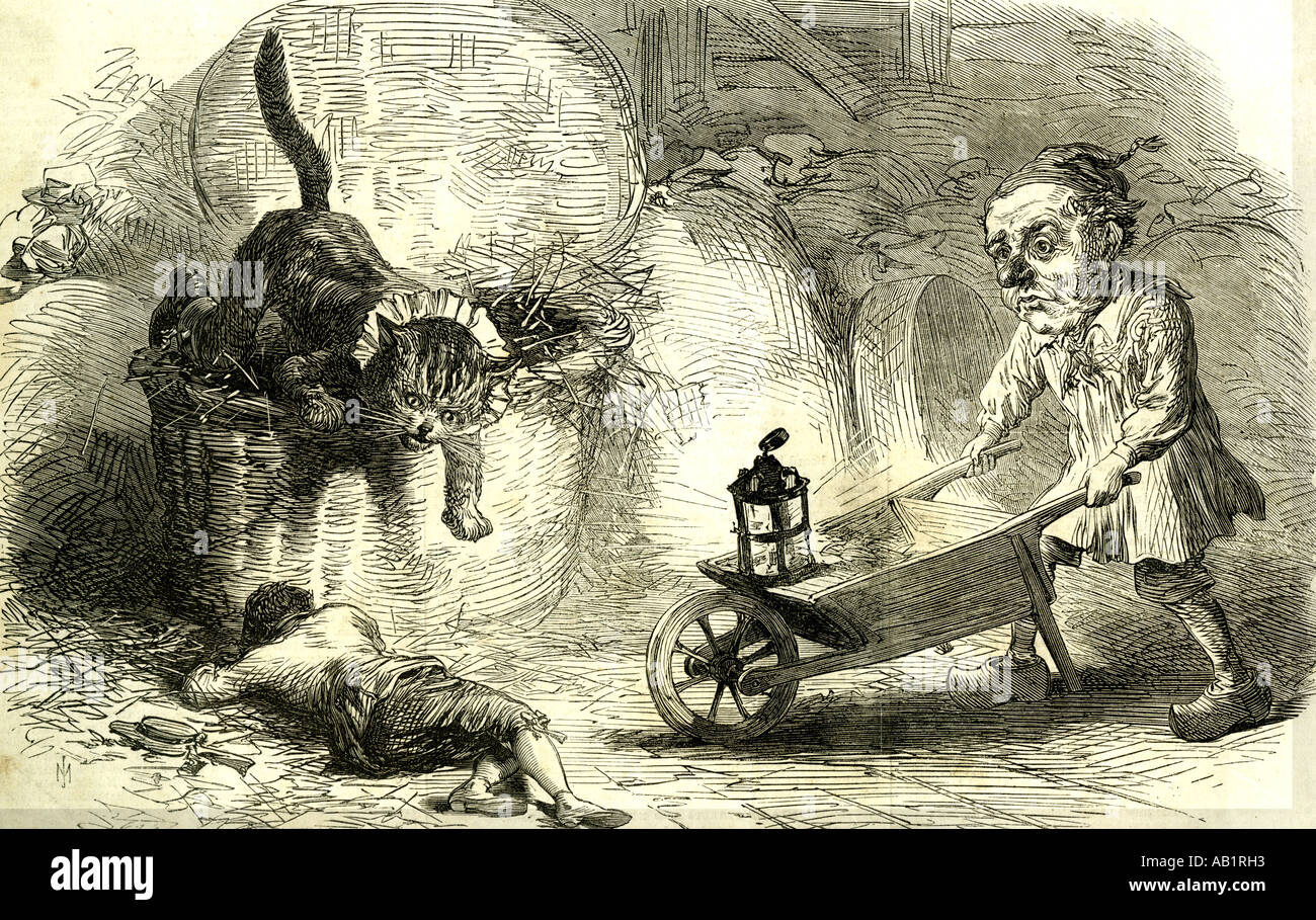 Drury Lane Theatre Grimalkin der große oder Puss in Boots und Miller s 1869 London Stockfoto