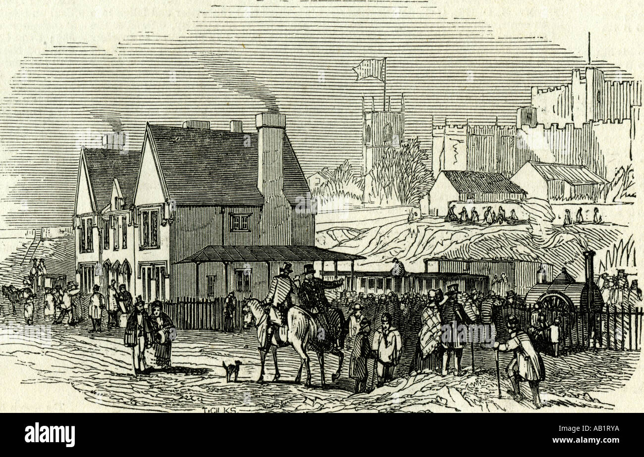 Lancaster Station U K 1846 Stockfoto