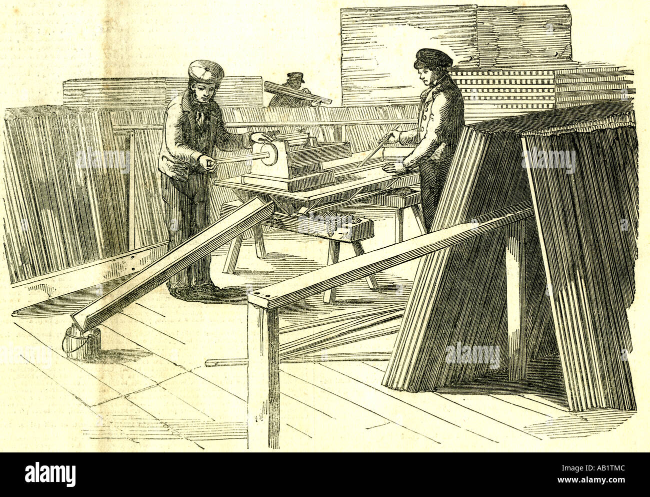 Hyde Park London 1850 Lackiermaschine Stockfoto