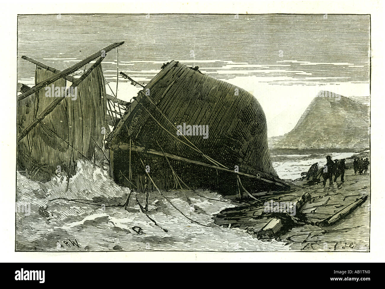 Dover U K 1887 Wrack des russischen Schiffes Jou Stockfoto