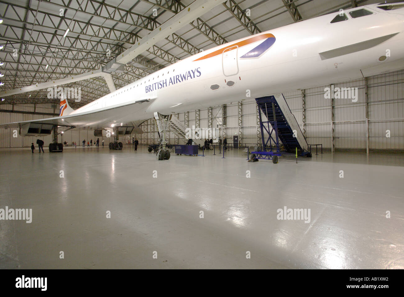 Concorde im Osten Fortune Flugplatz, Schottland Stockfoto