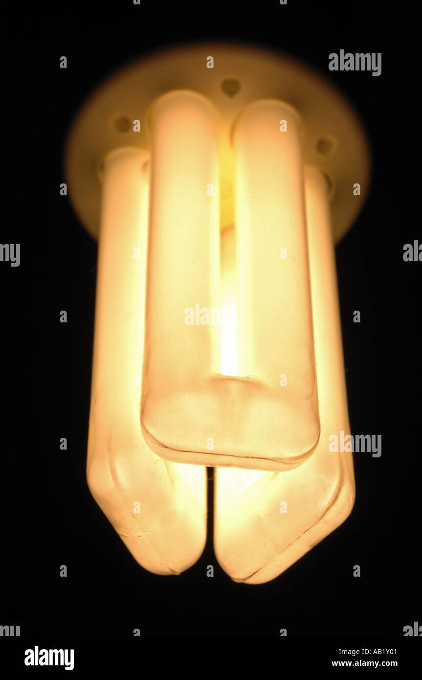 Energie effiziente Leuchtmittel Stockfoto