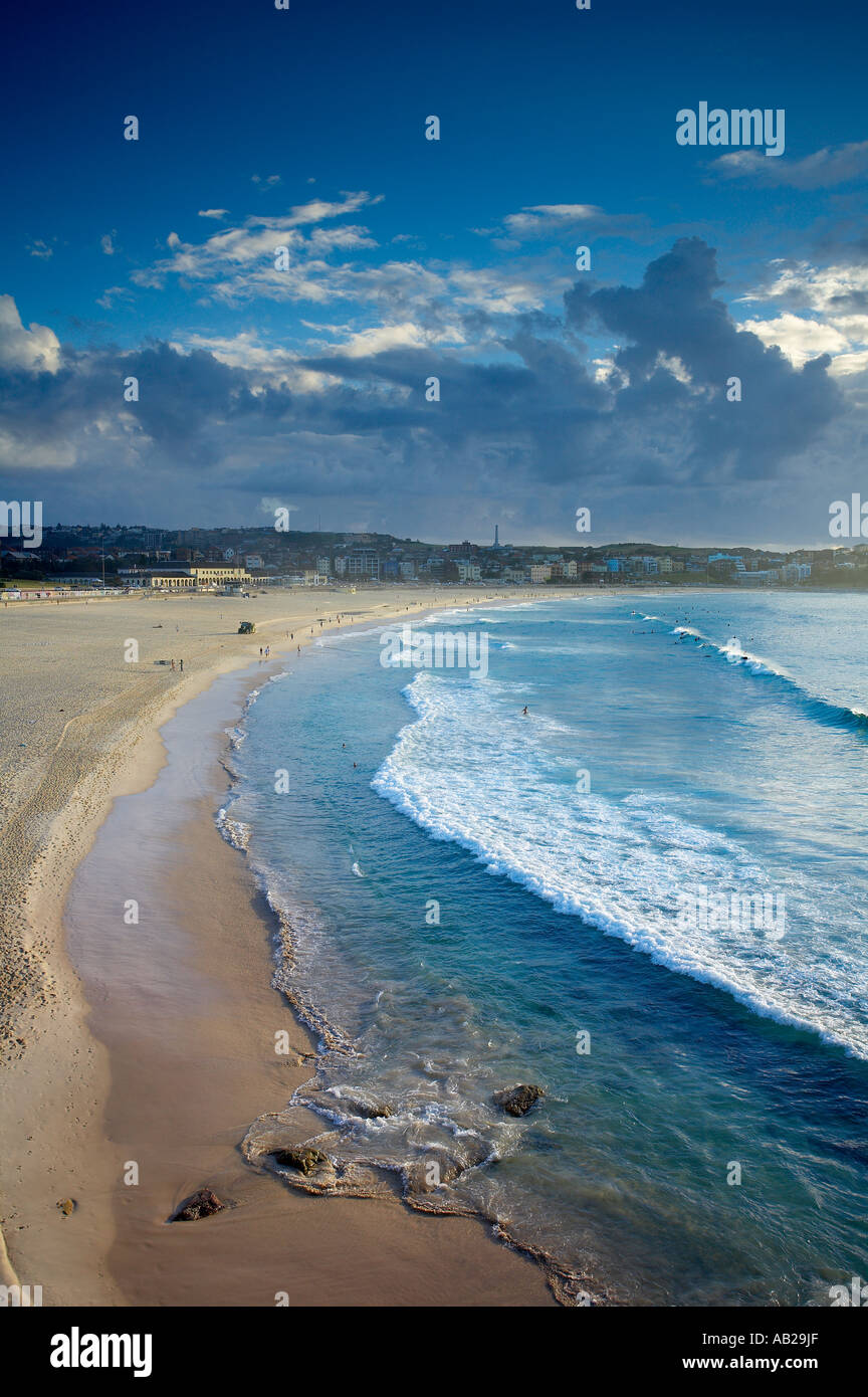 Bondi Beach in der Morgendämmerung Sydney New South Wales Australien Stockfoto