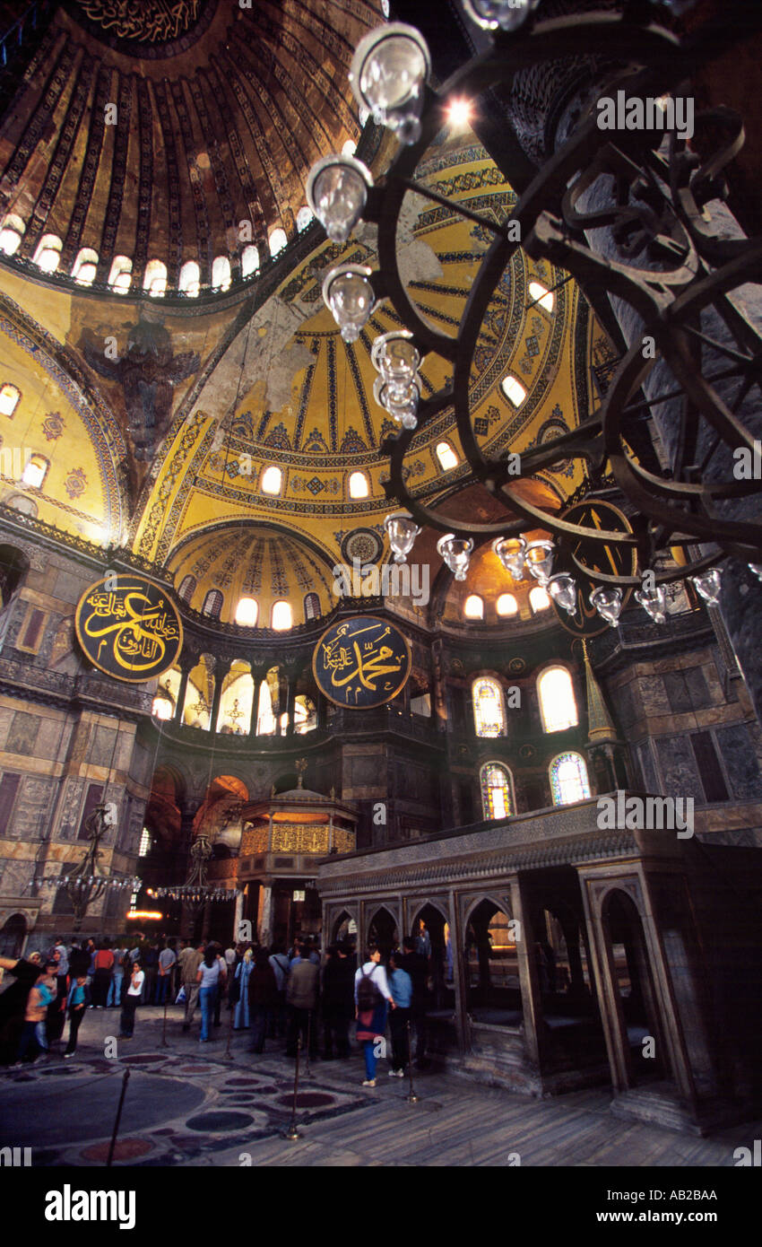 Hagia Sophia Aya Sofya wurde 537 vom byzantinischen Kaiser Justinian in Istanbul eingeweiht Stockfoto