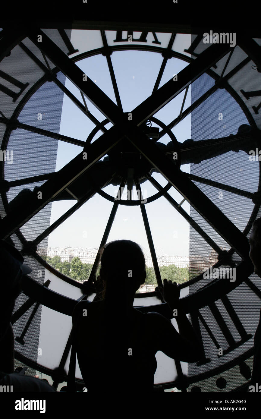 Musée D Orsay Uhr Paris Frankreich Stockfoto