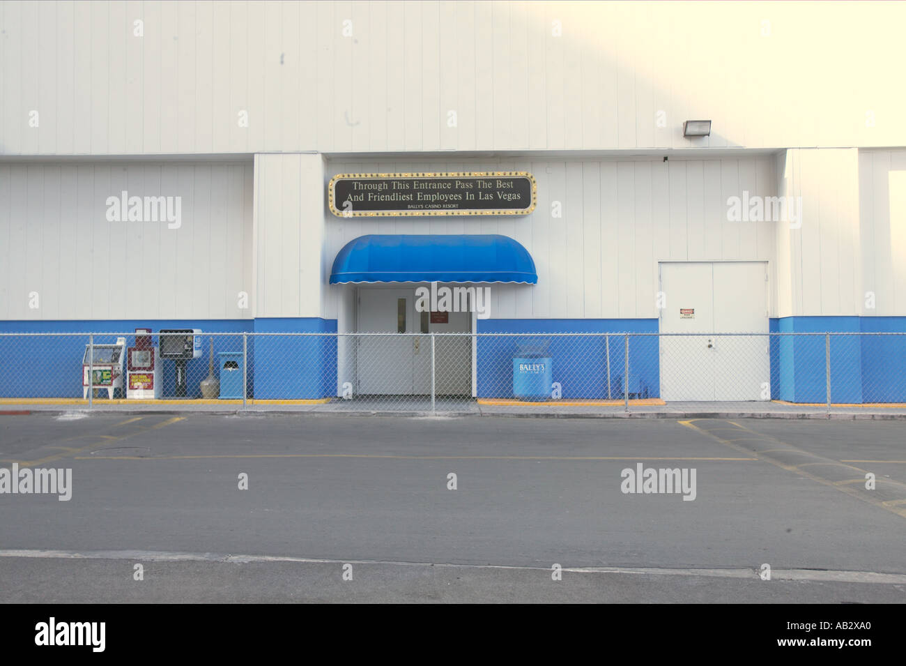 Personaleingang in einem Casino in Las Vegas Stockfoto