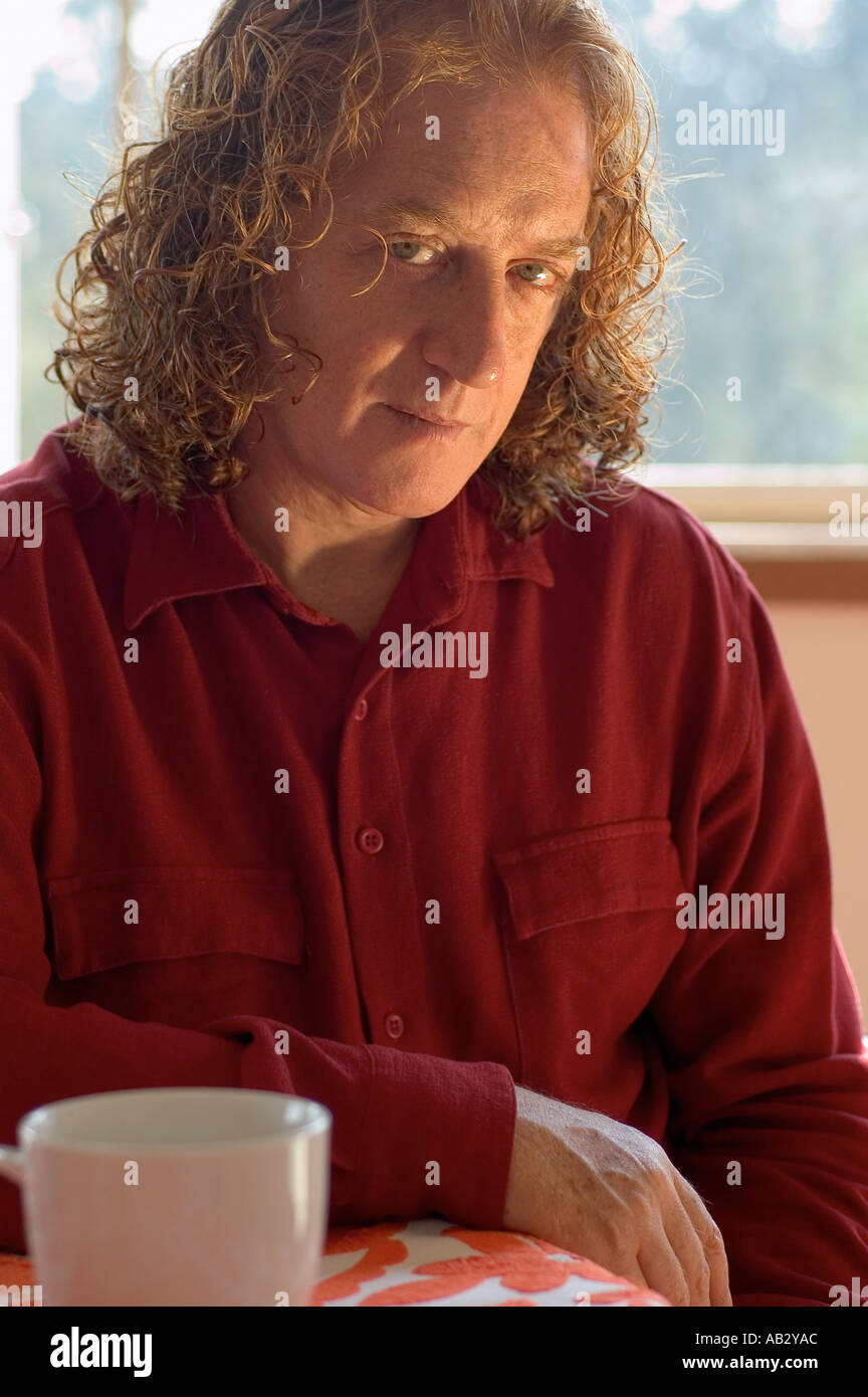 Hollywood Regisseur Luis Mandoki gezeigt in seinem Haus in Mexiko-Stadt Stockfoto