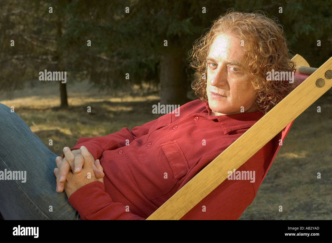 Hollywood Regisseur Luis Mandoki gezeigt in seinem Haus in Mexiko-Stadt Stockfoto