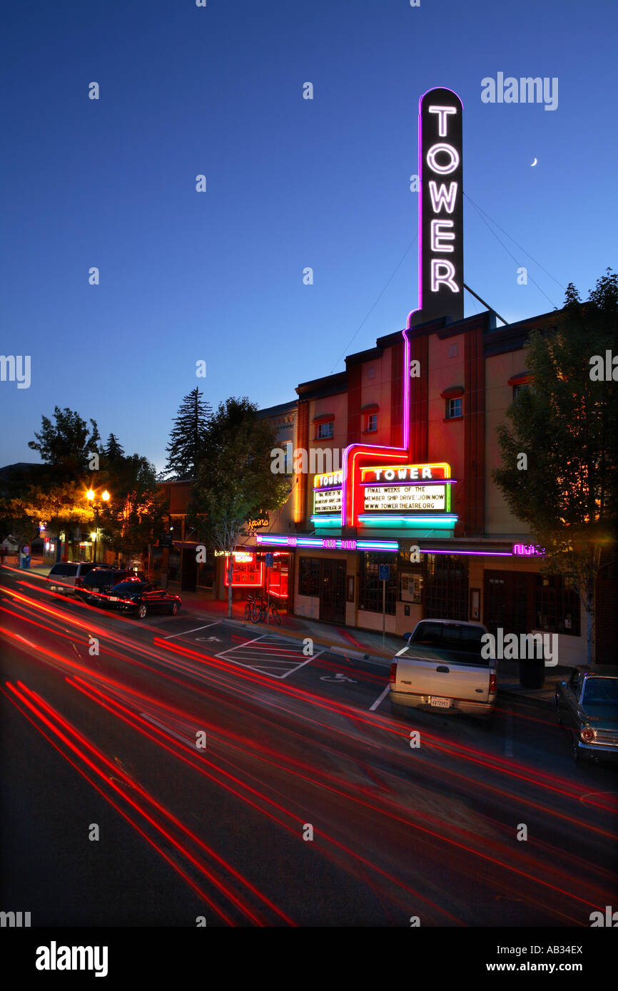 Historischer Turm-Theater in Bend, Oregon Stockfoto