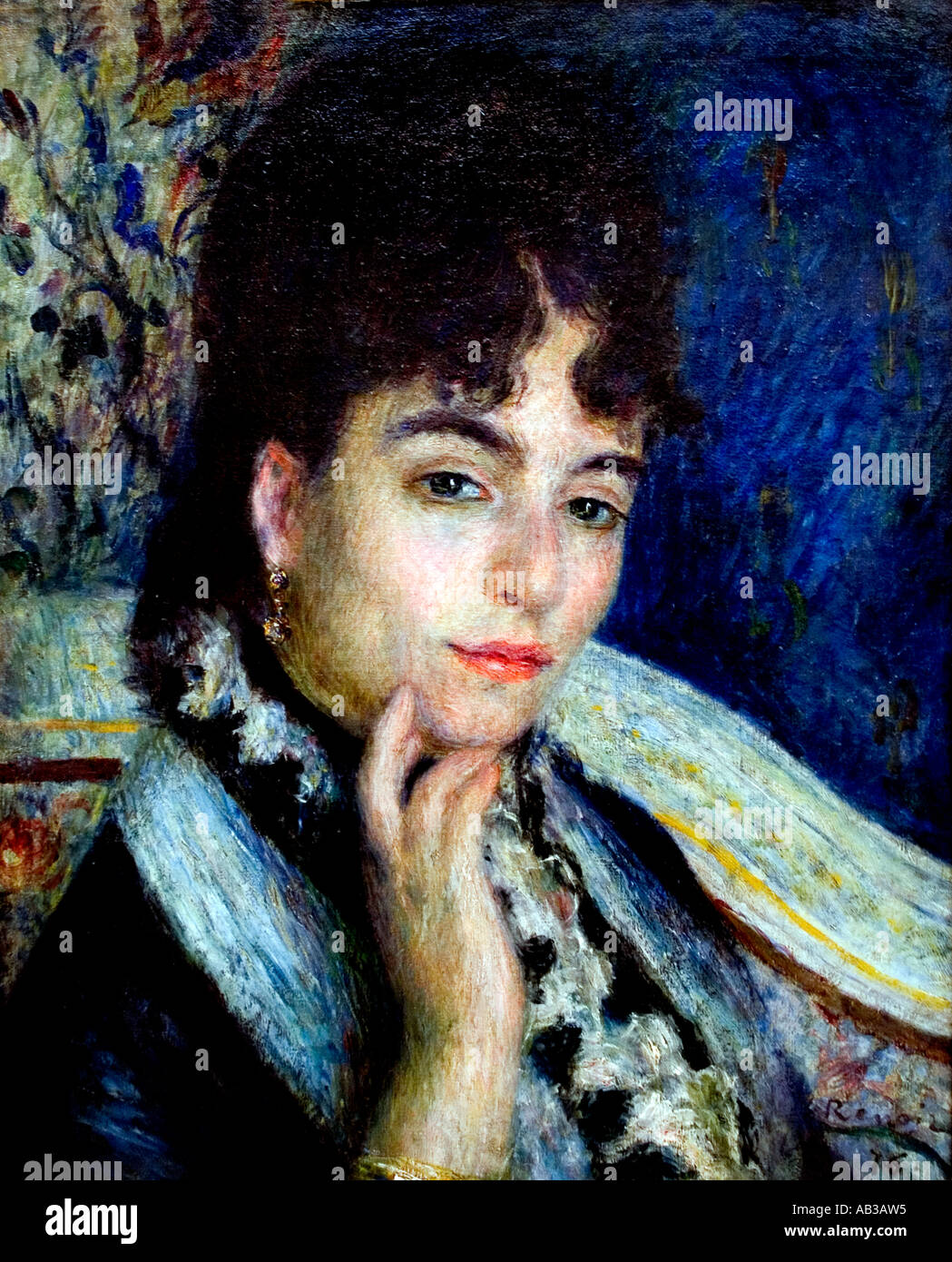 Porträt von Madame Alphonse Daudet 1876 Pierre Auguste Renoir 1841-1919 Französisch impressionistischen Frankreich Stockfoto