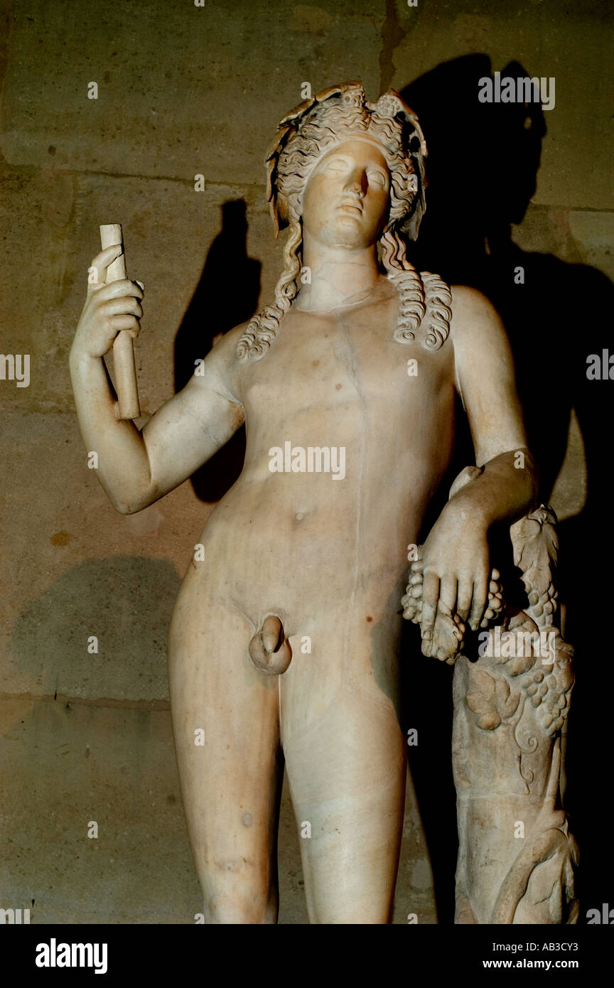 Bacchus Gott des Weins II cent Rom Römische (Bacchus griechische Gott des Weins) Stockfoto