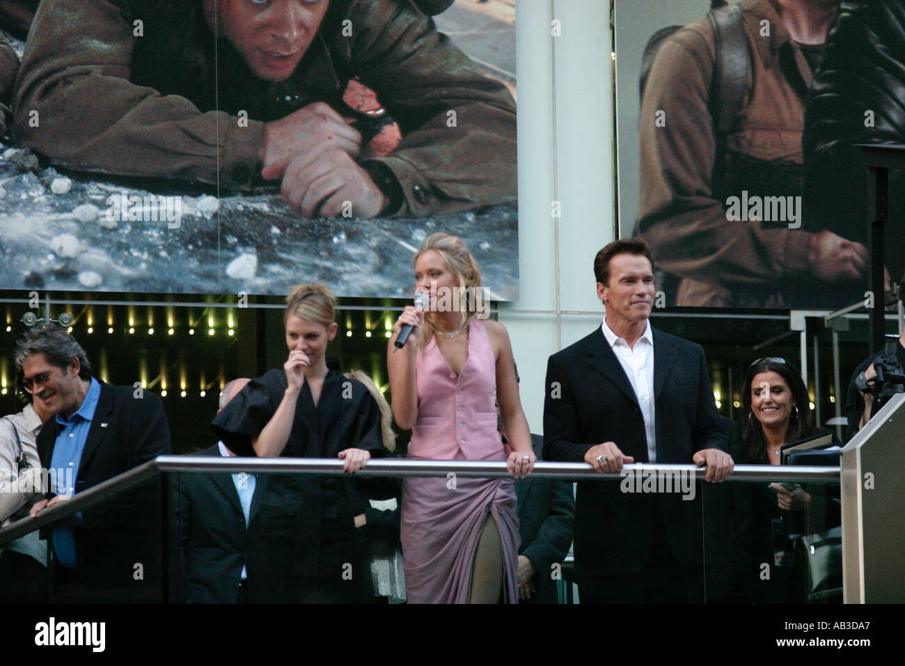 Arnold Schwarzenegger in Terminator 3 premiere keine Model-release Stockfoto
