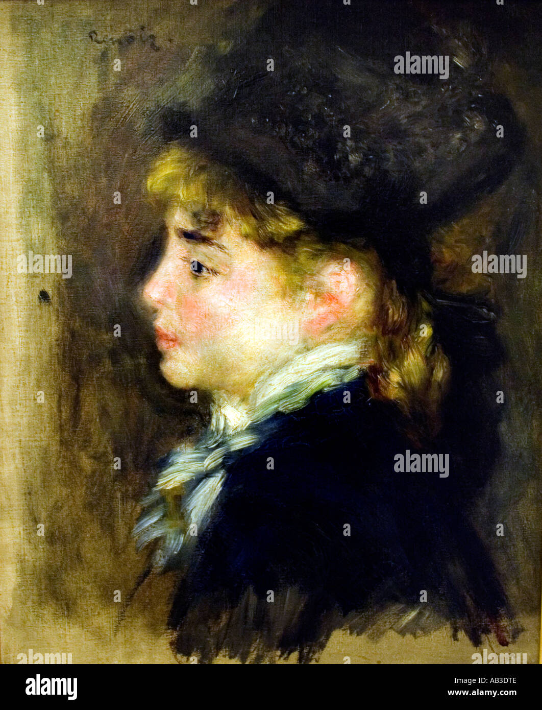 Porträt von Margot 1876 Pierre Auguste Renoir 1841-1919 Französisch impressionistischen Frankreich Stockfoto