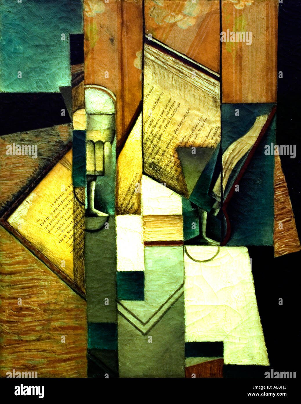 Juan Gris 1913 Le Livre Spanien spanische Malerei Stockfoto