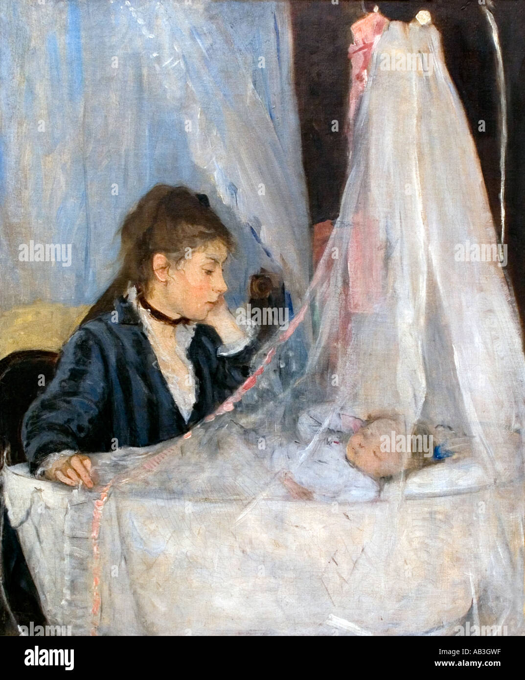 Die Wiege 1873 Berthe Morisot 1841-1895 Frankreich Französisch Stockfoto