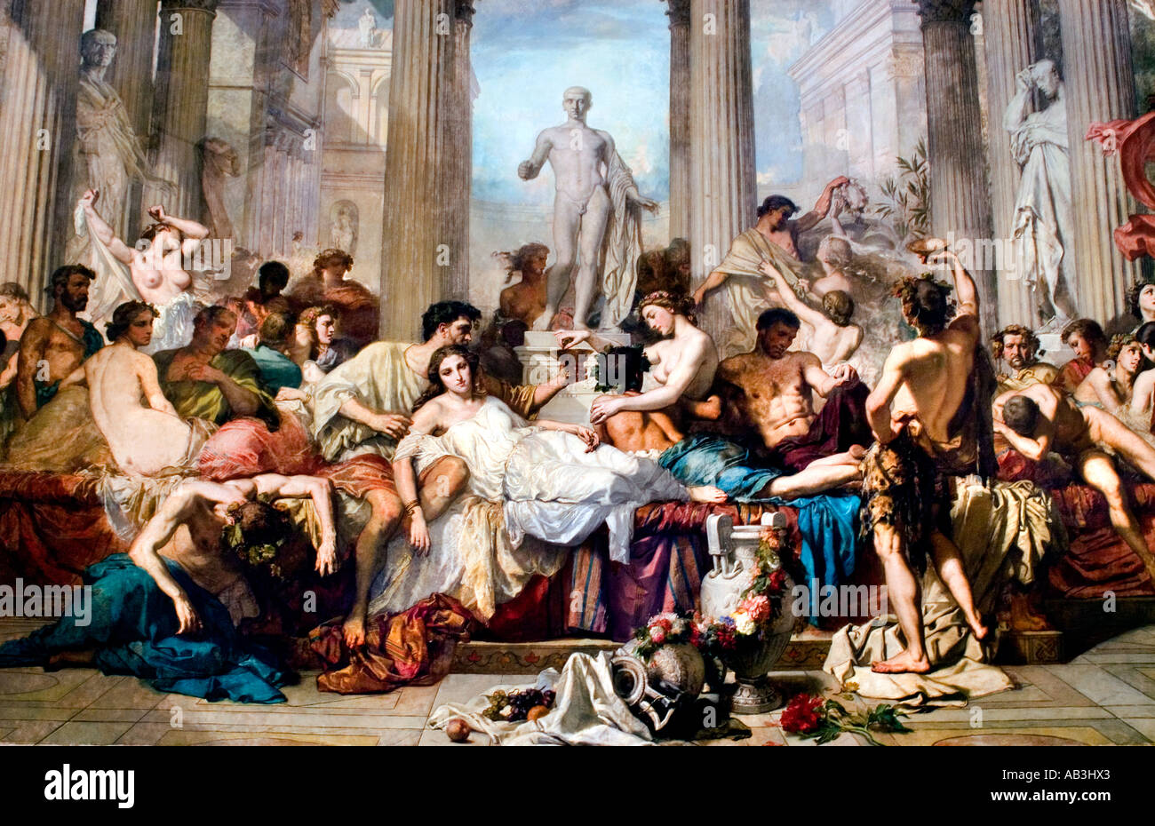 Thomas Couture 1847 die Römer von der Dekadenz Stockfotografie - Alamy