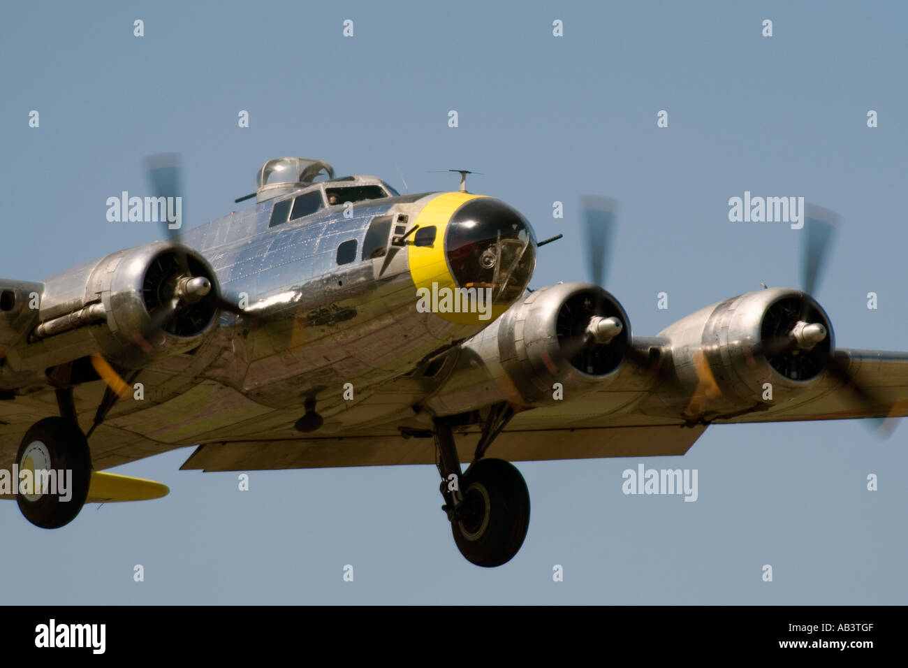 B-17 Vorbeiflug Stockfoto