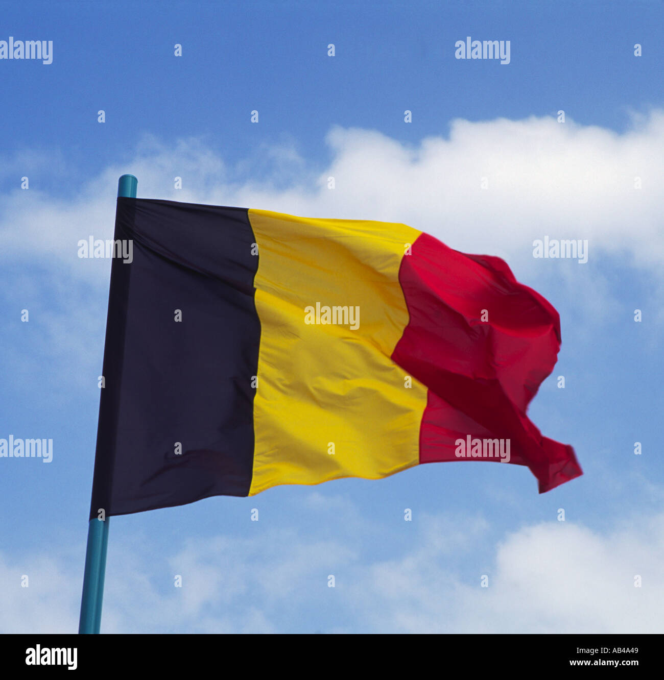 Belgische Flagge Stockfoto