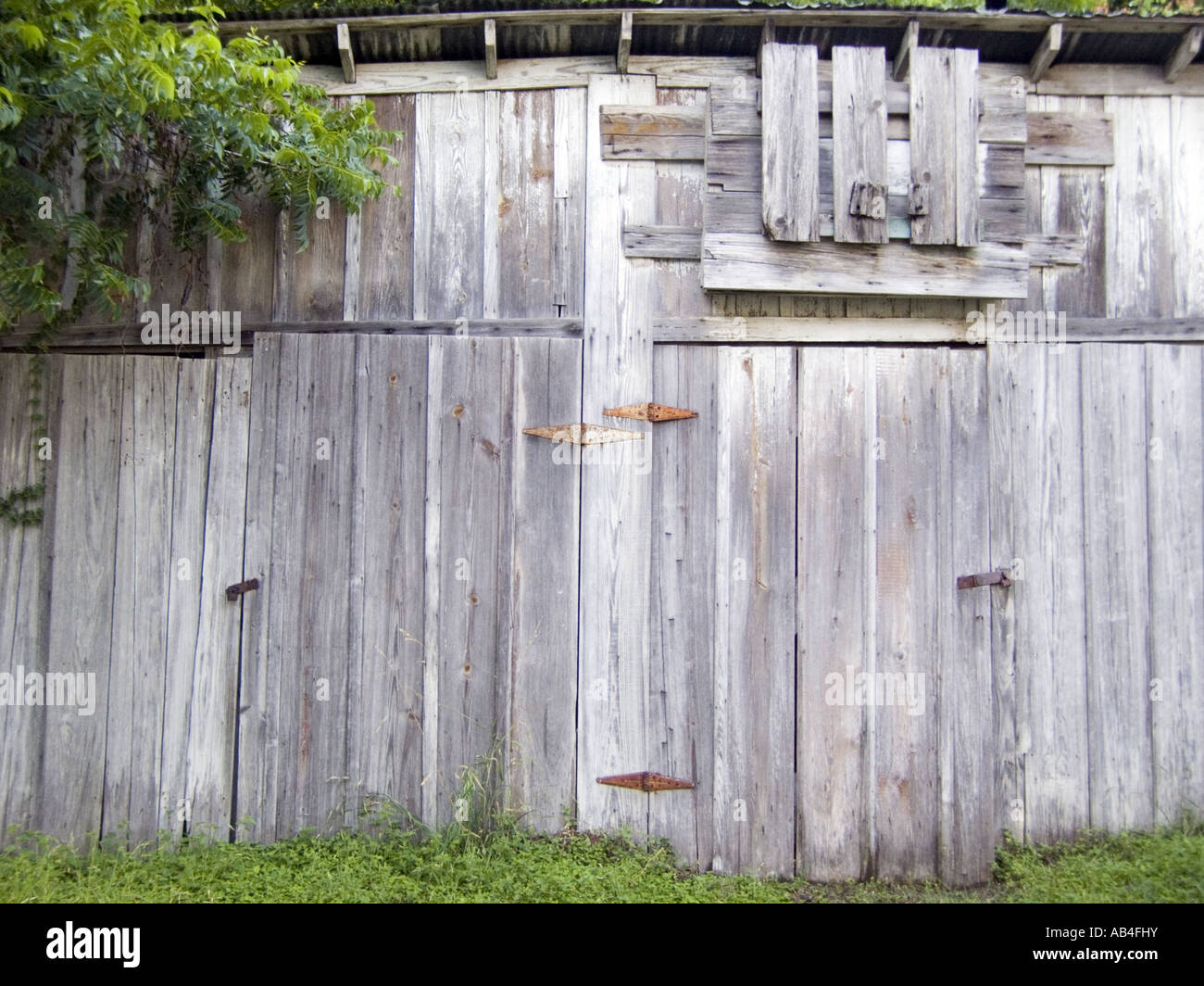 Ein altes Holzgebäude Stockfoto