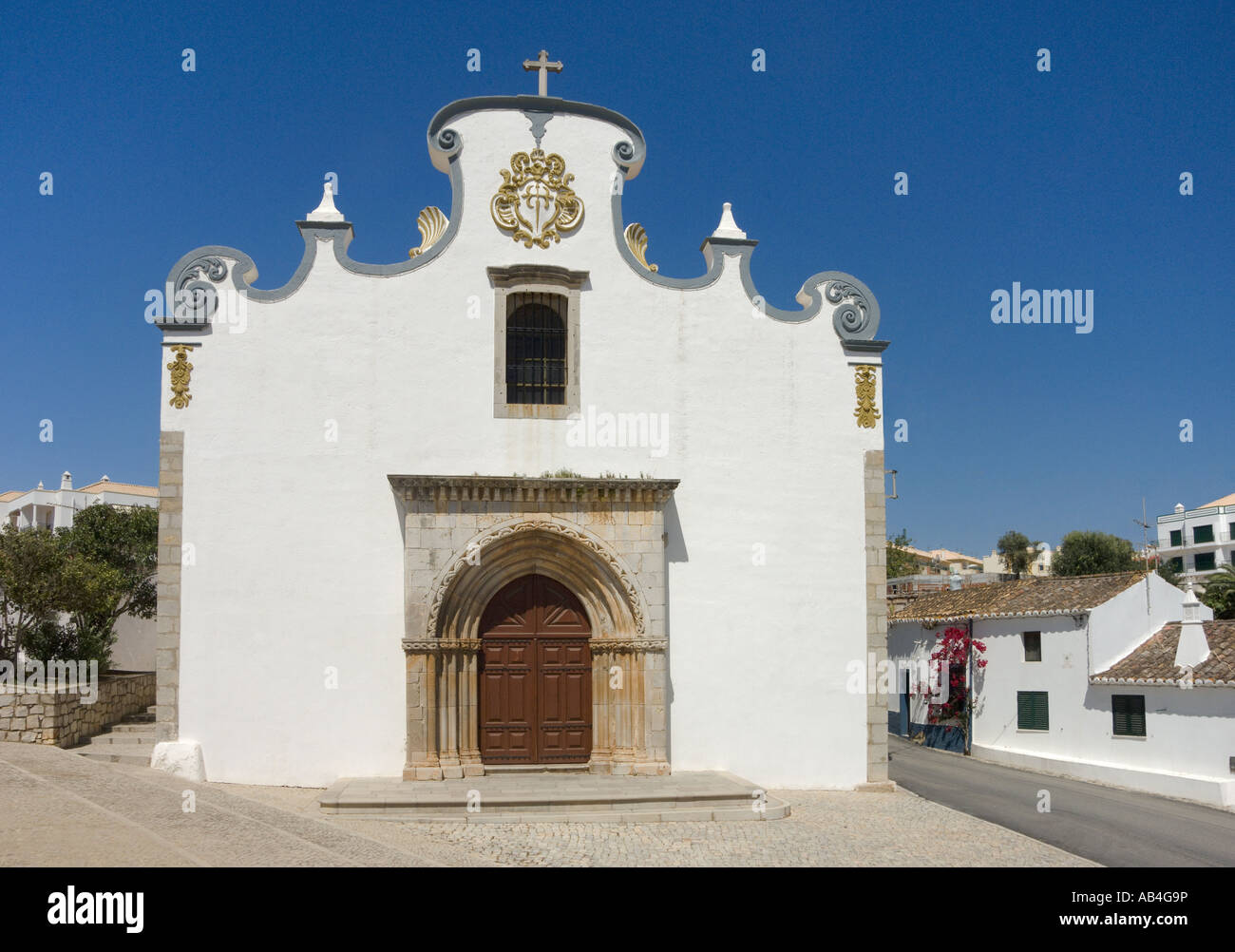 Conceicao Kirche in der Nähe von Cabanas, Tavira Stockfoto
