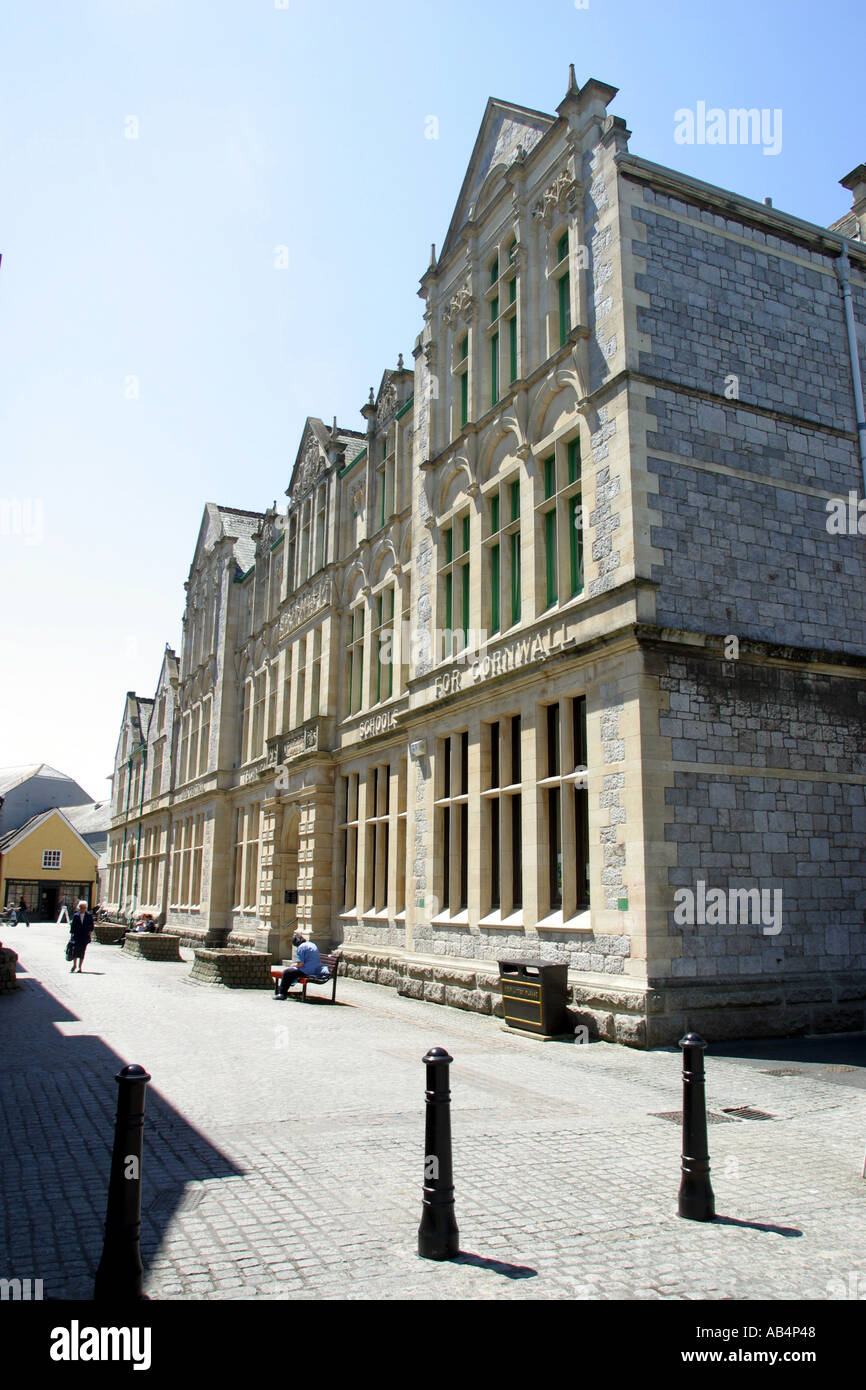 Truro Bibliothek Cornwall UK Stockfoto