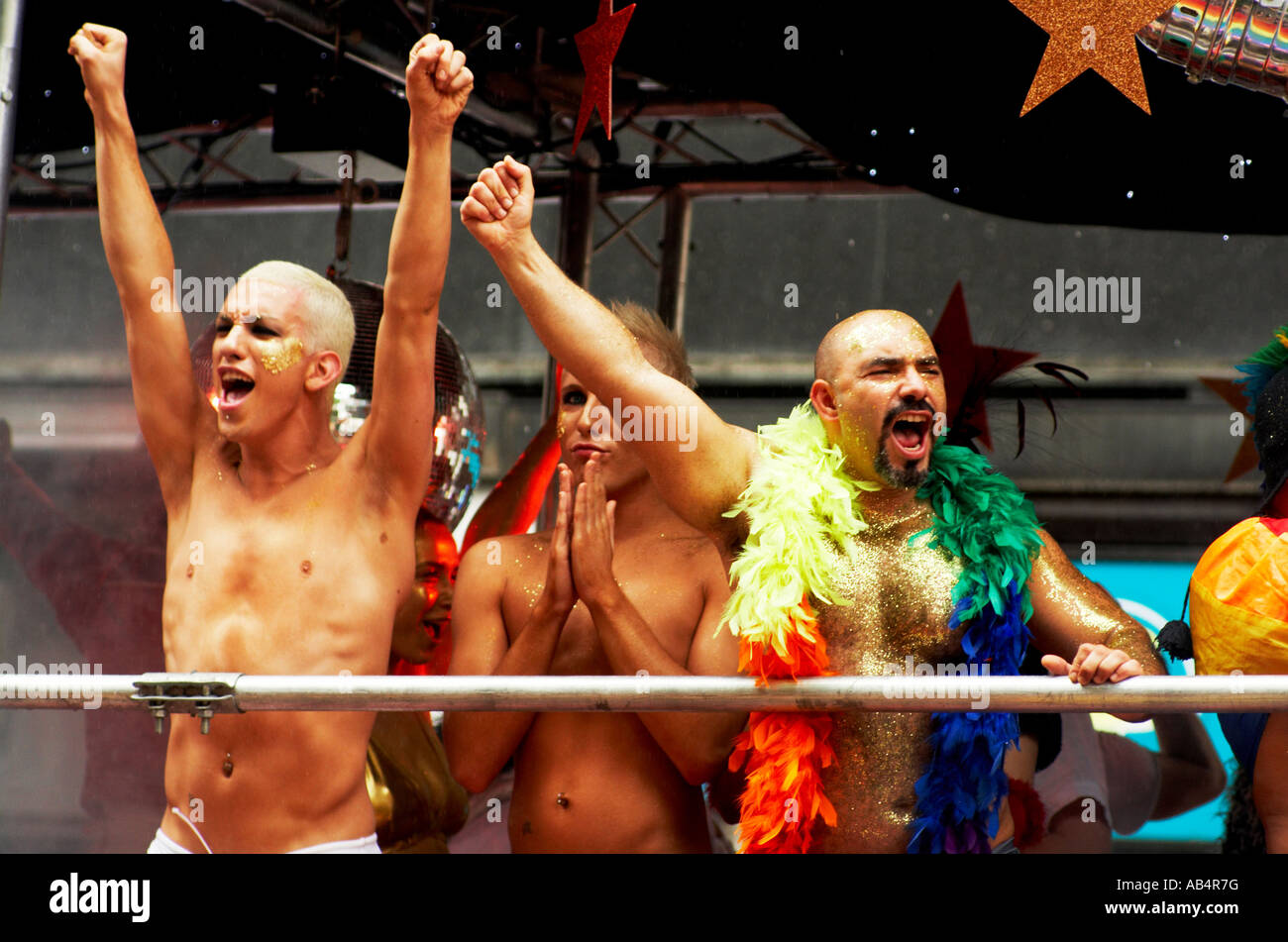 Der Londoner gay-Community bei der CSD-Parade 2007 Stockfoto