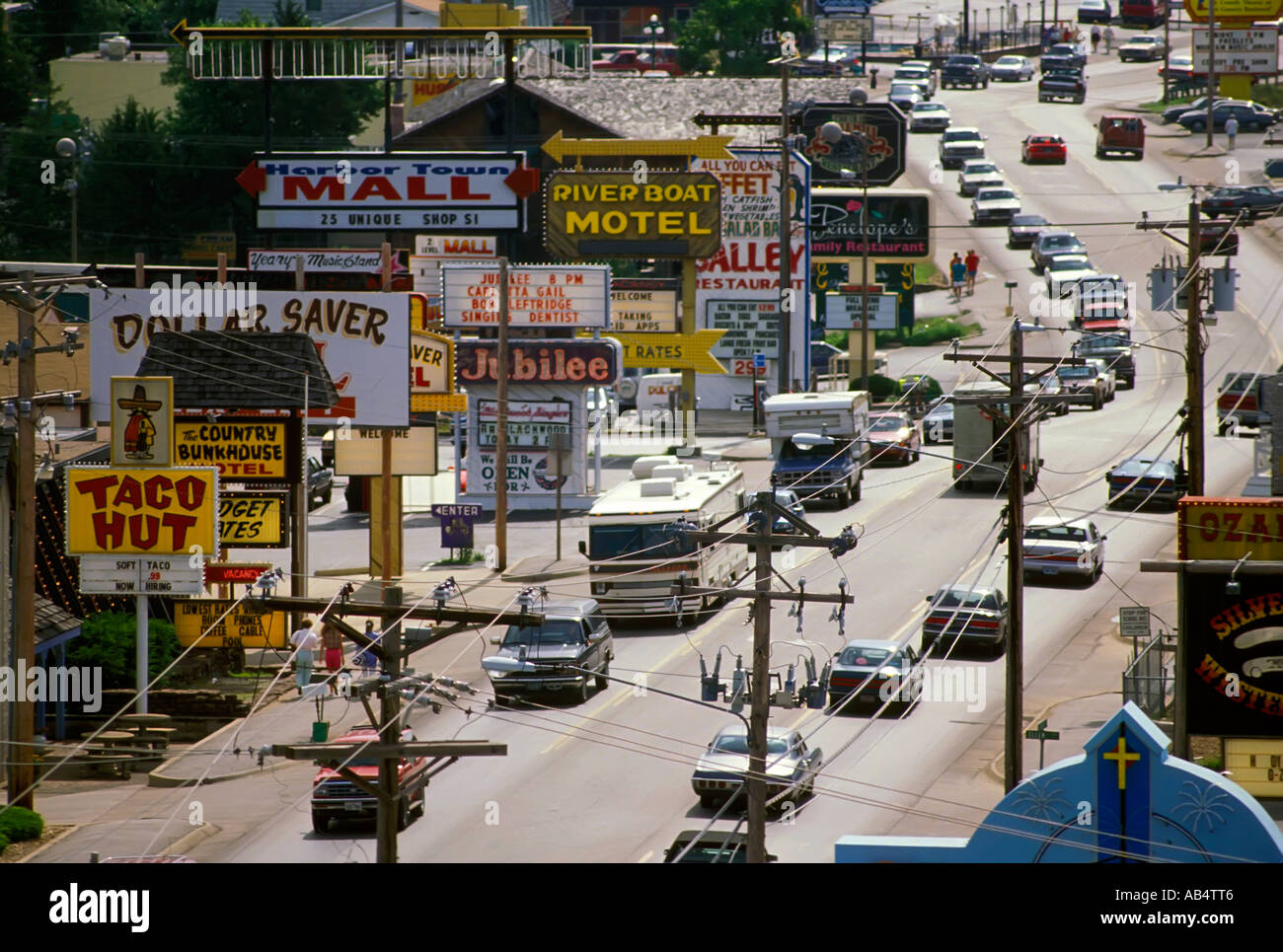 Beliebte touristische Attraktion für Country western Musik-Fans befindet sich in Branson Missouri MO Stockfoto