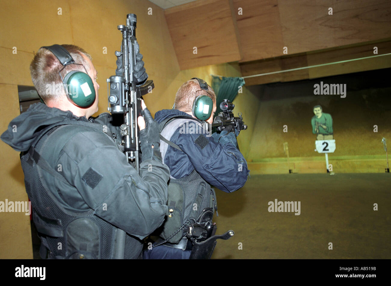 Polizei Armed Response Unit in der Ausbildung Stockfoto