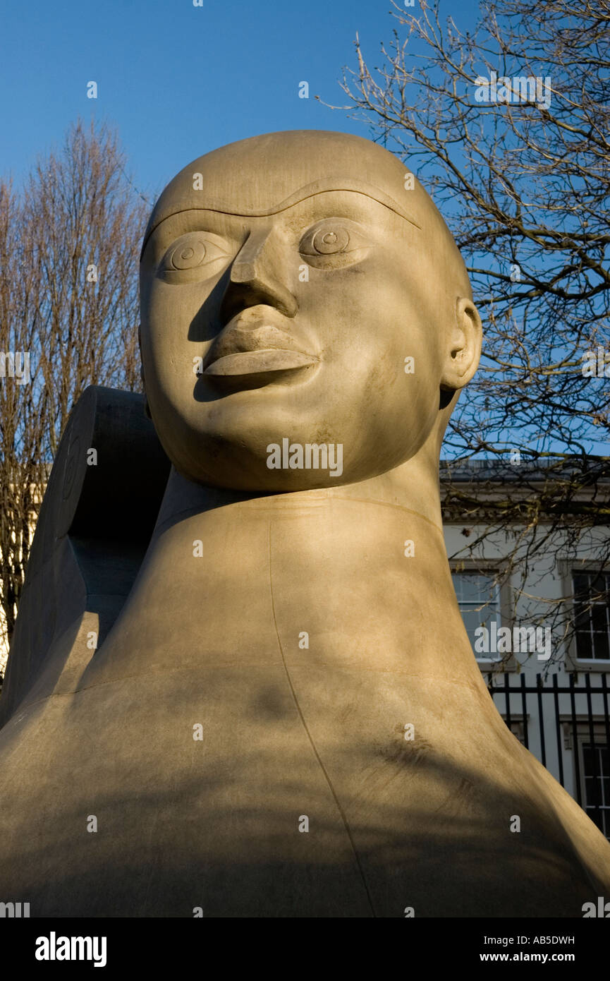 Kopf der Statue in Chamberlain Quadrat birmingham Stockfoto