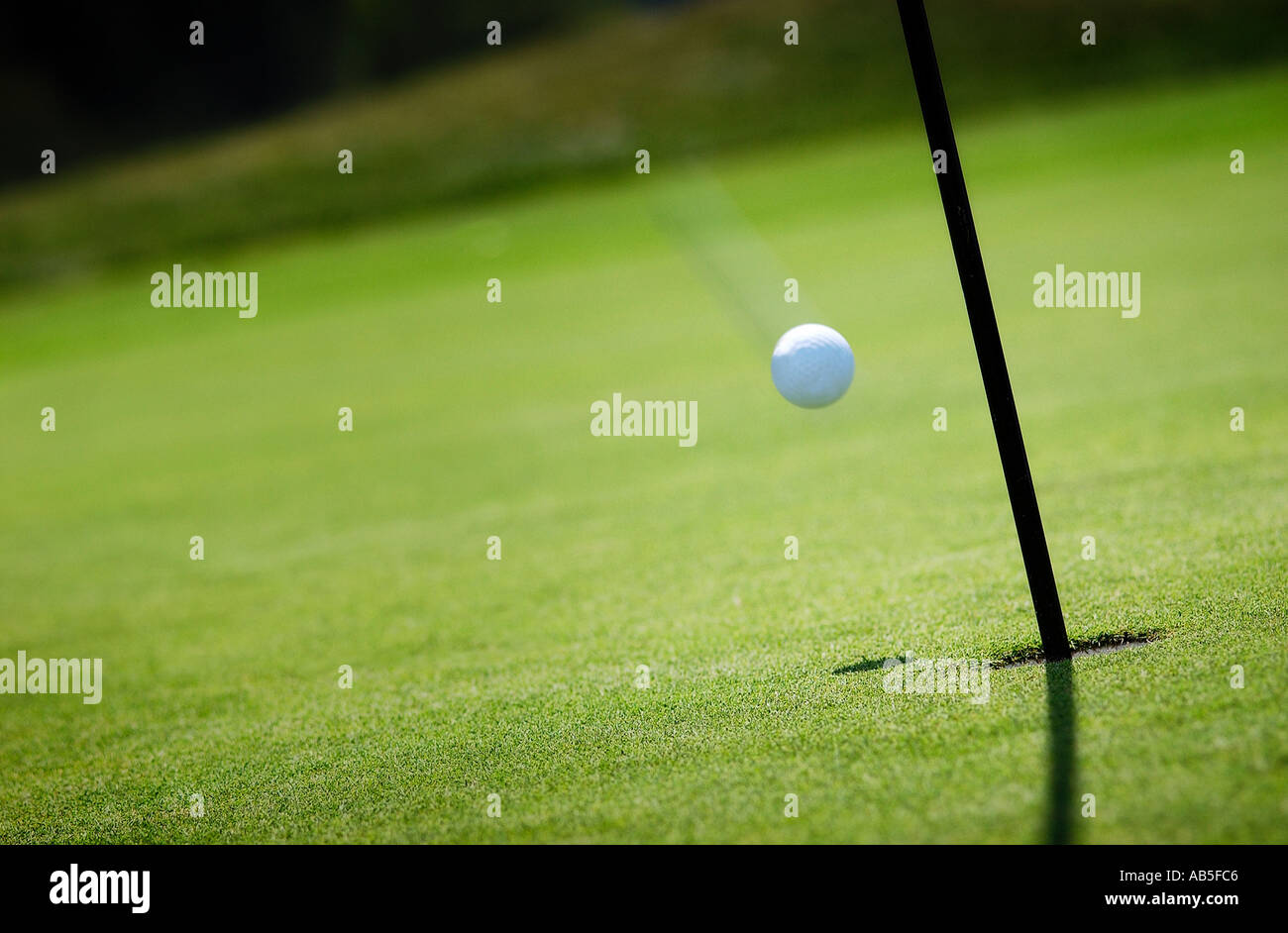Hole in One Stockfoto