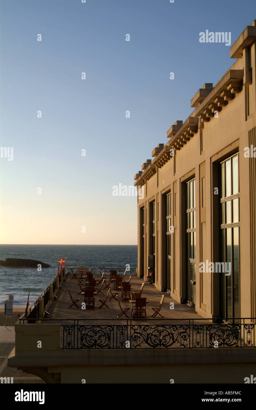 Biarritz, Casino, Frankreich, Französisch, Süden, von Süden, am Strand, Küste, Meer, Front, Glücksspiel, Wetten, Wetten, spielen, spielen, Stockfoto
