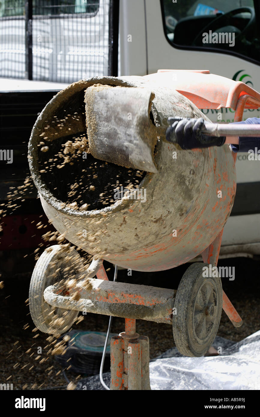 BETONMISCHER Stockfoto
