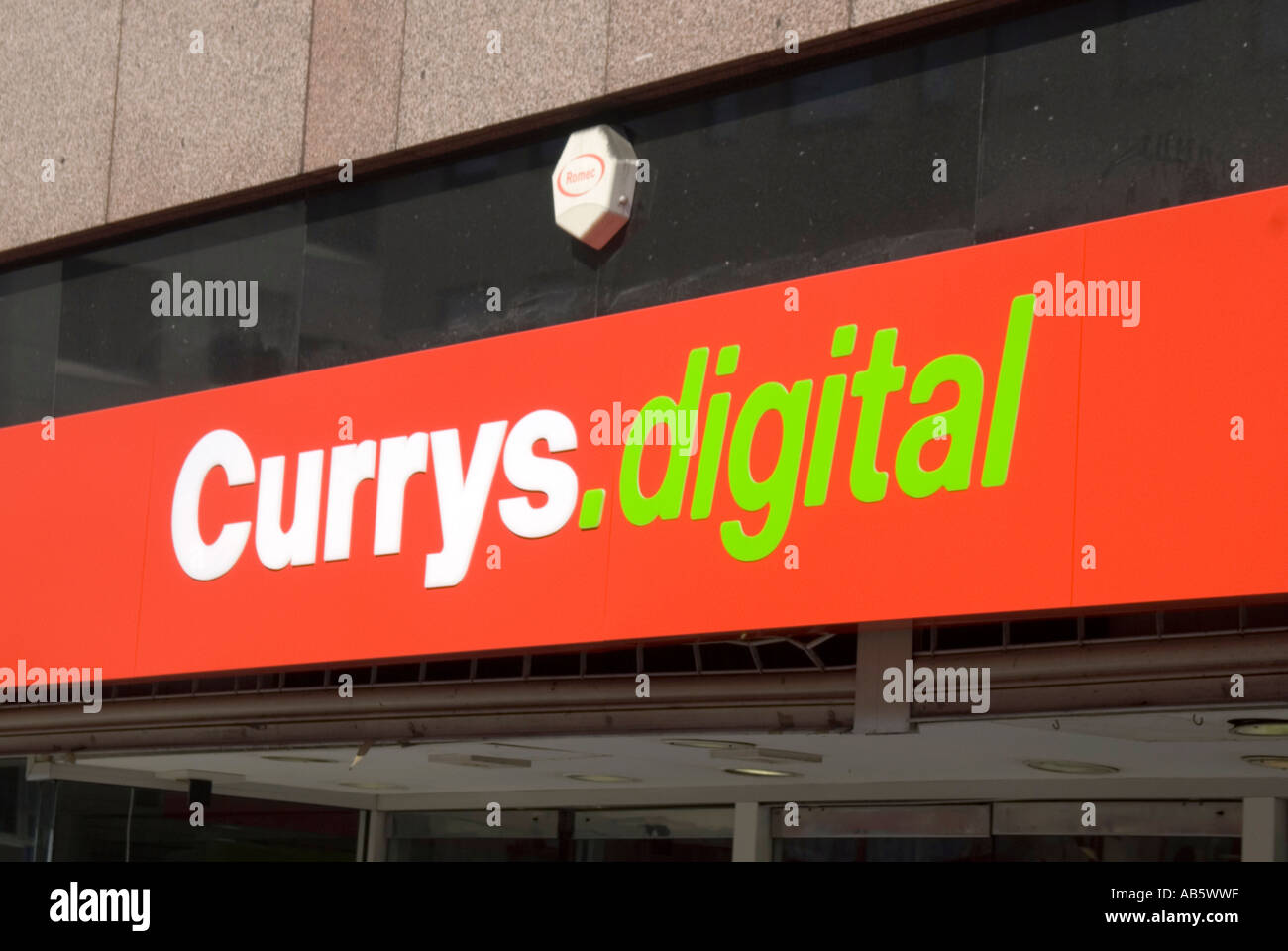 Currys digital Faszie Ladenschild nach rebranding von der Dixons elektrische Ladenketten Stockfoto