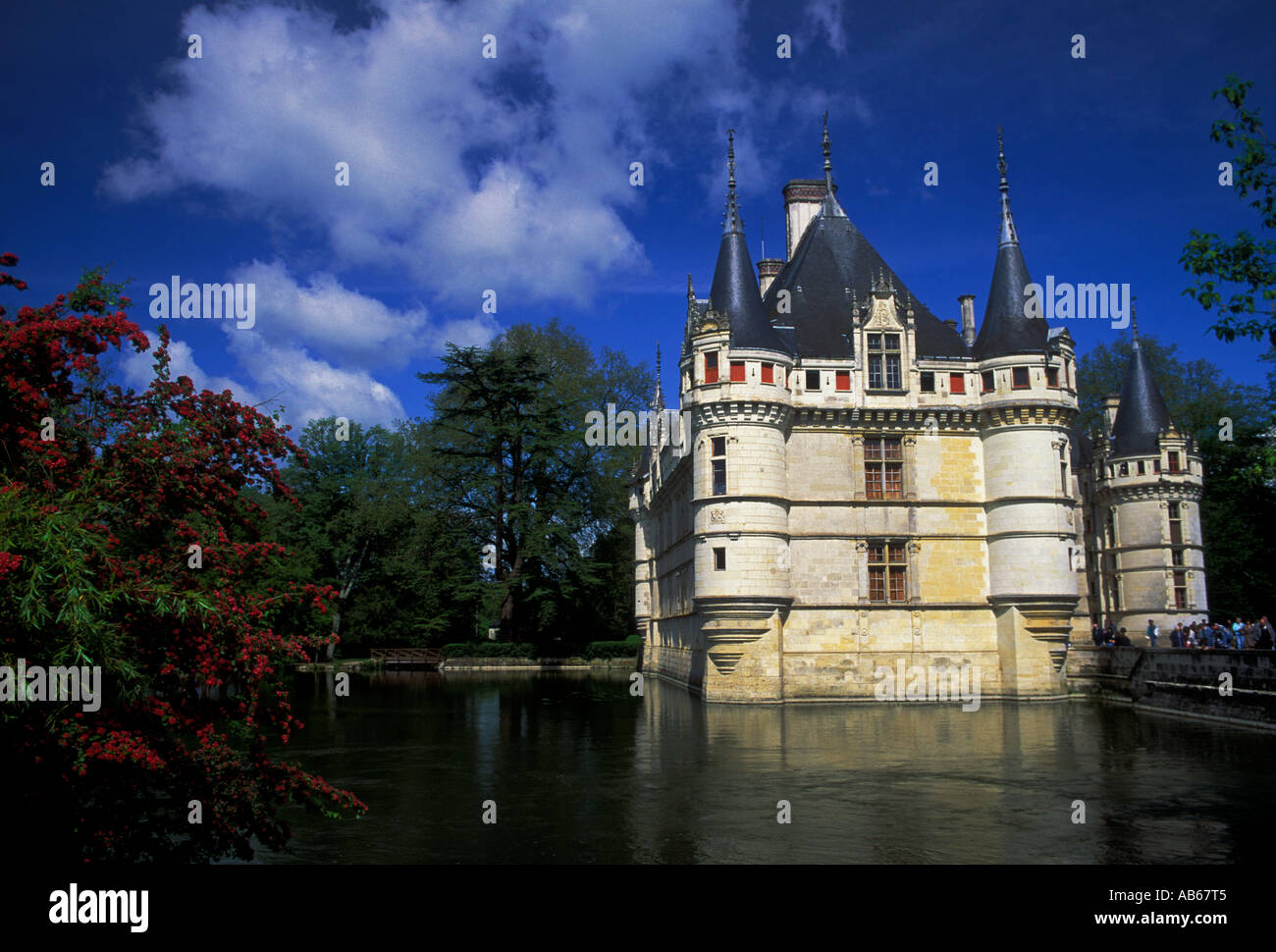 Chateau d'Azay-le-Rideau Azay-le-Rideau Chateau, Azay-le-Rideau, Loire, Indre-et-Loire, Region Centre, Frankreich, Europa Stockfoto