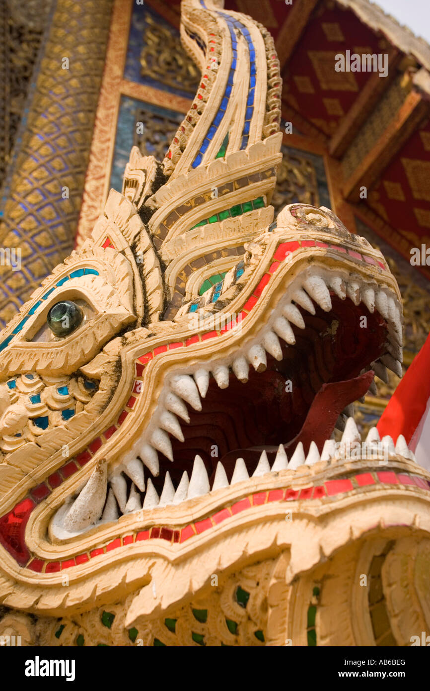 Knurrend Tempel Drachenkopf in der Nähe von Chiang Mai Thailand Stockfoto