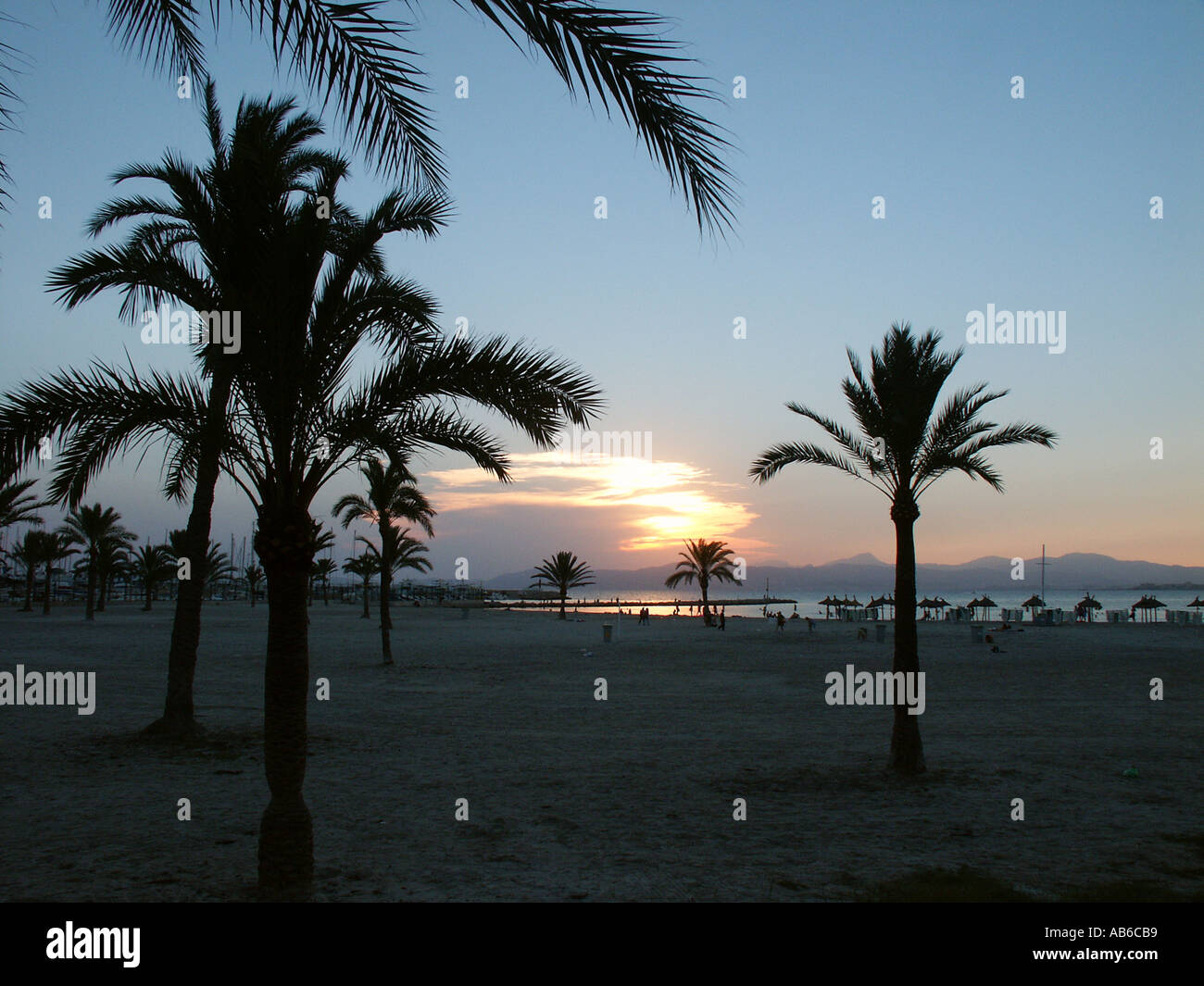 Sonnenuntergang in Spanien Stockfoto