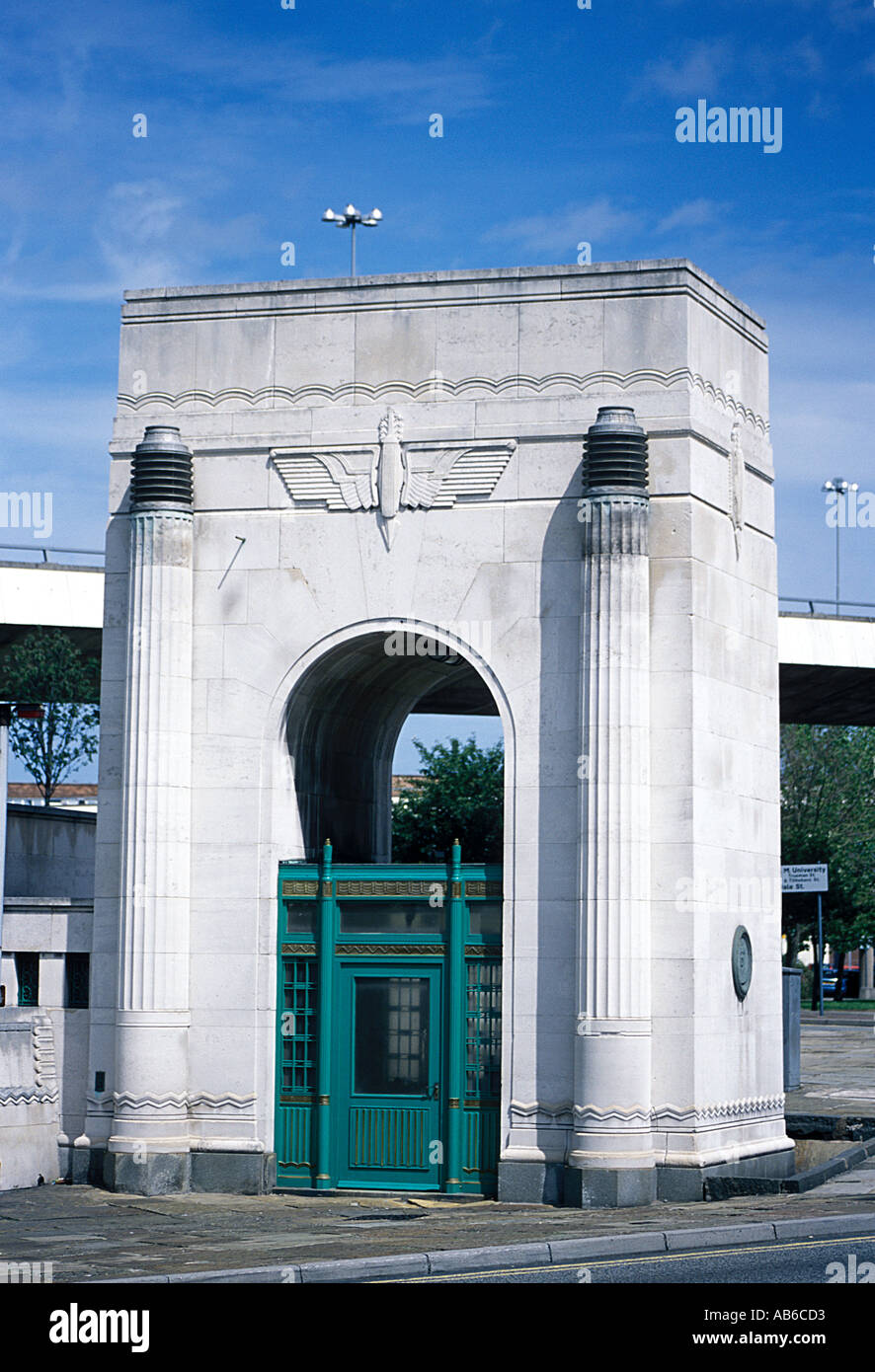 Tor zu den Mersey-Tunnel Stockfoto