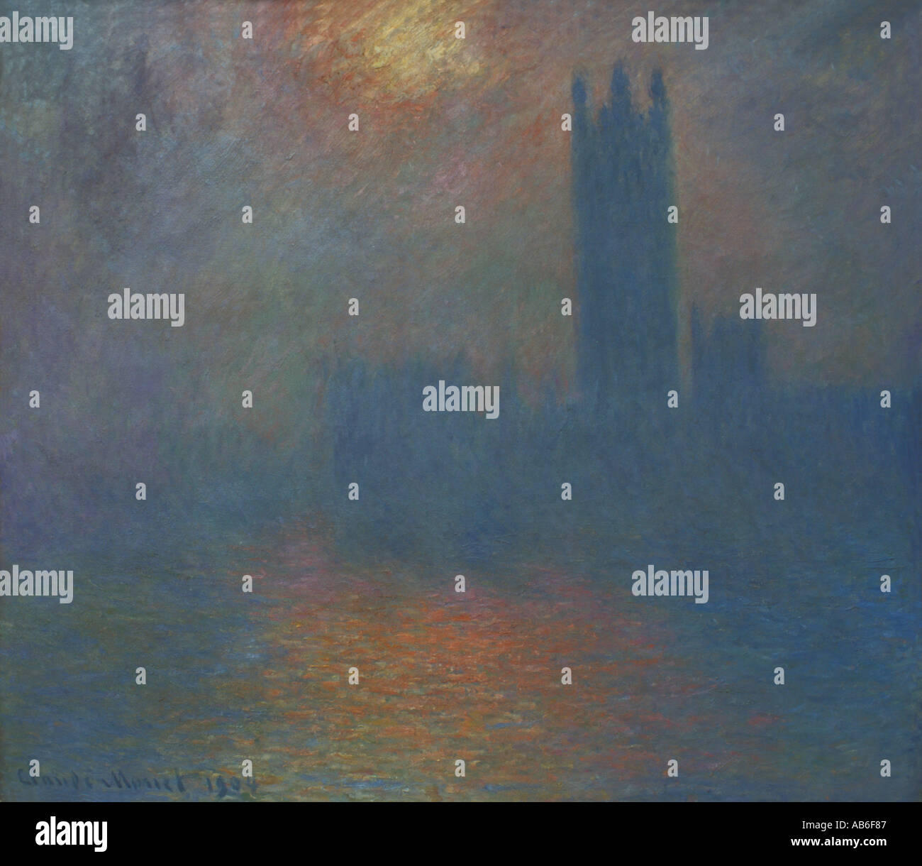 Houses of Parliament, Claude Monet 1904, Musee D Orsay Paris France Europe Stockfoto