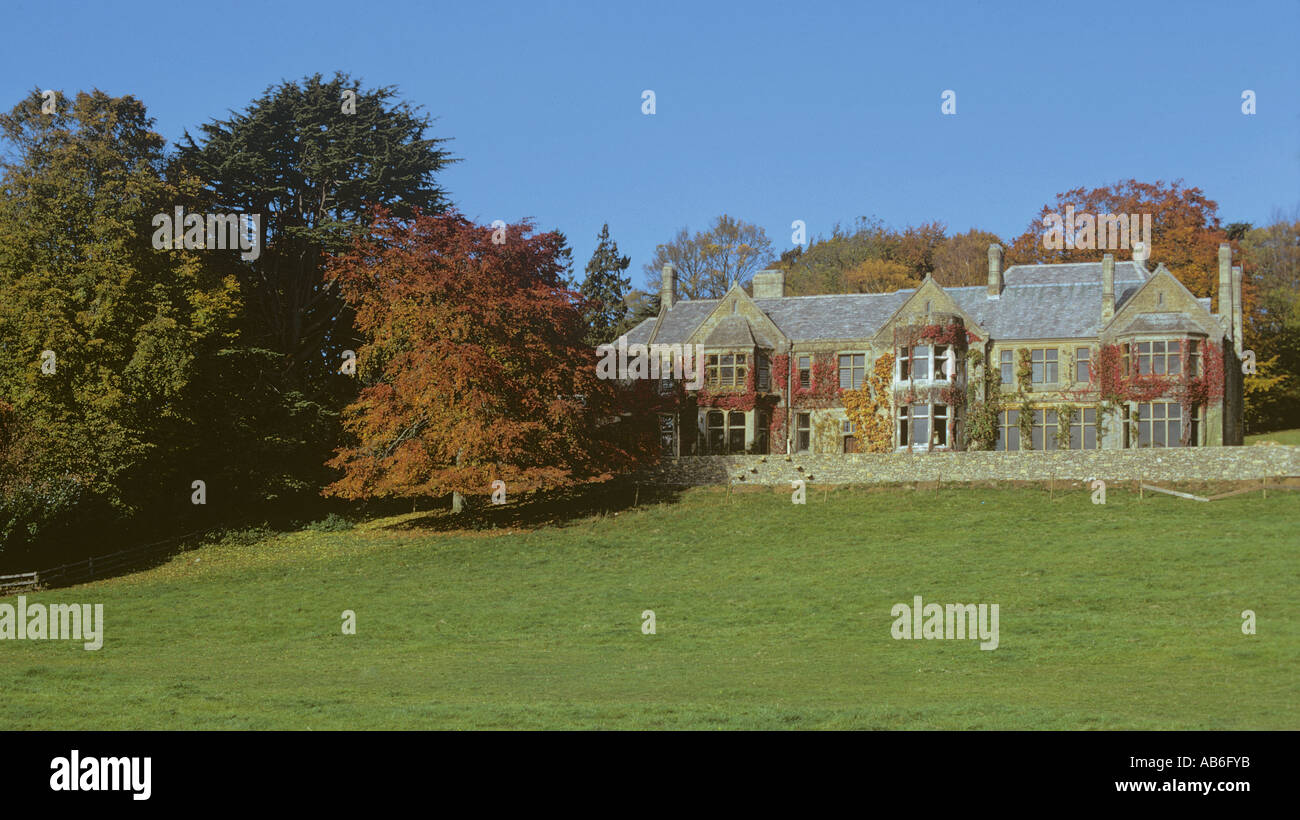 Wäldchen Hill House elisabethanische Herrenhaus oberhalb der Cotswolds Dorf des unteren Schlachtung Gloucestershire Stockfoto