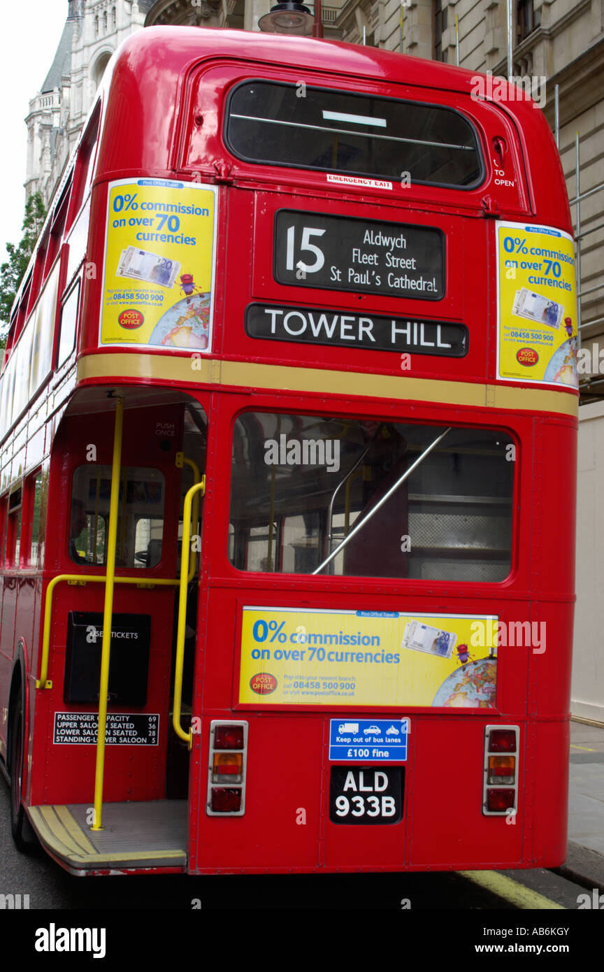 Londoner Routemaster Bus Stockfoto